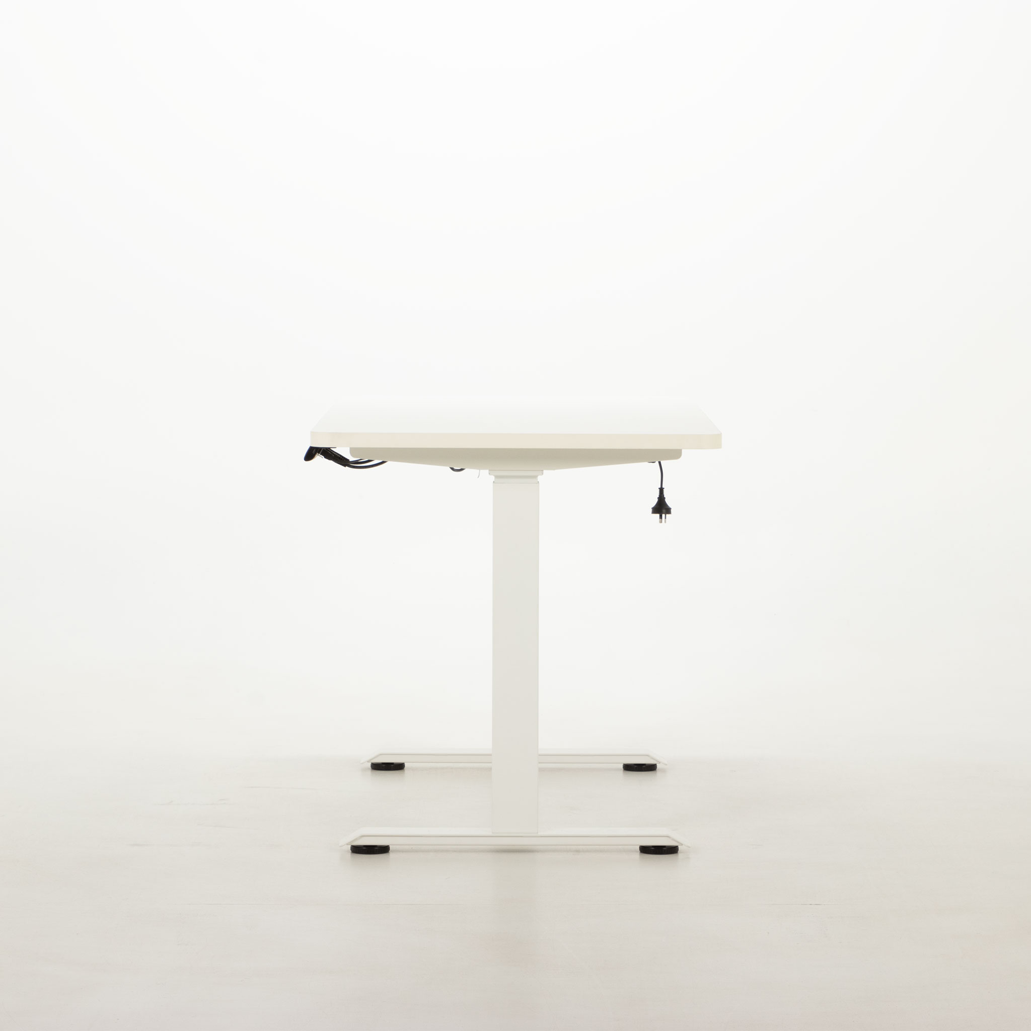 Triton Dual Motor Electric Height Adjustable Desk, White