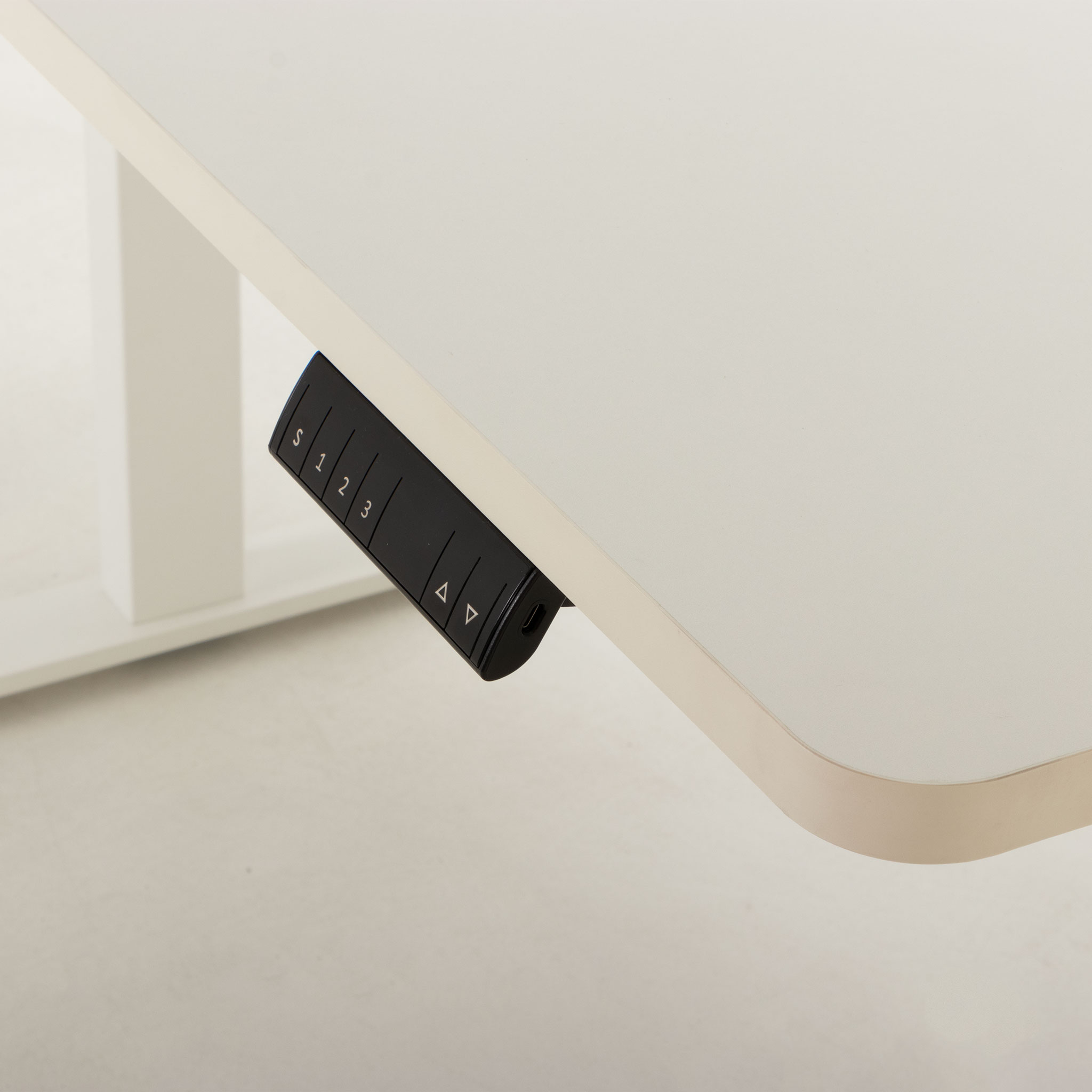 Triton Dual Motor Electric Height Adjustable Desk, White