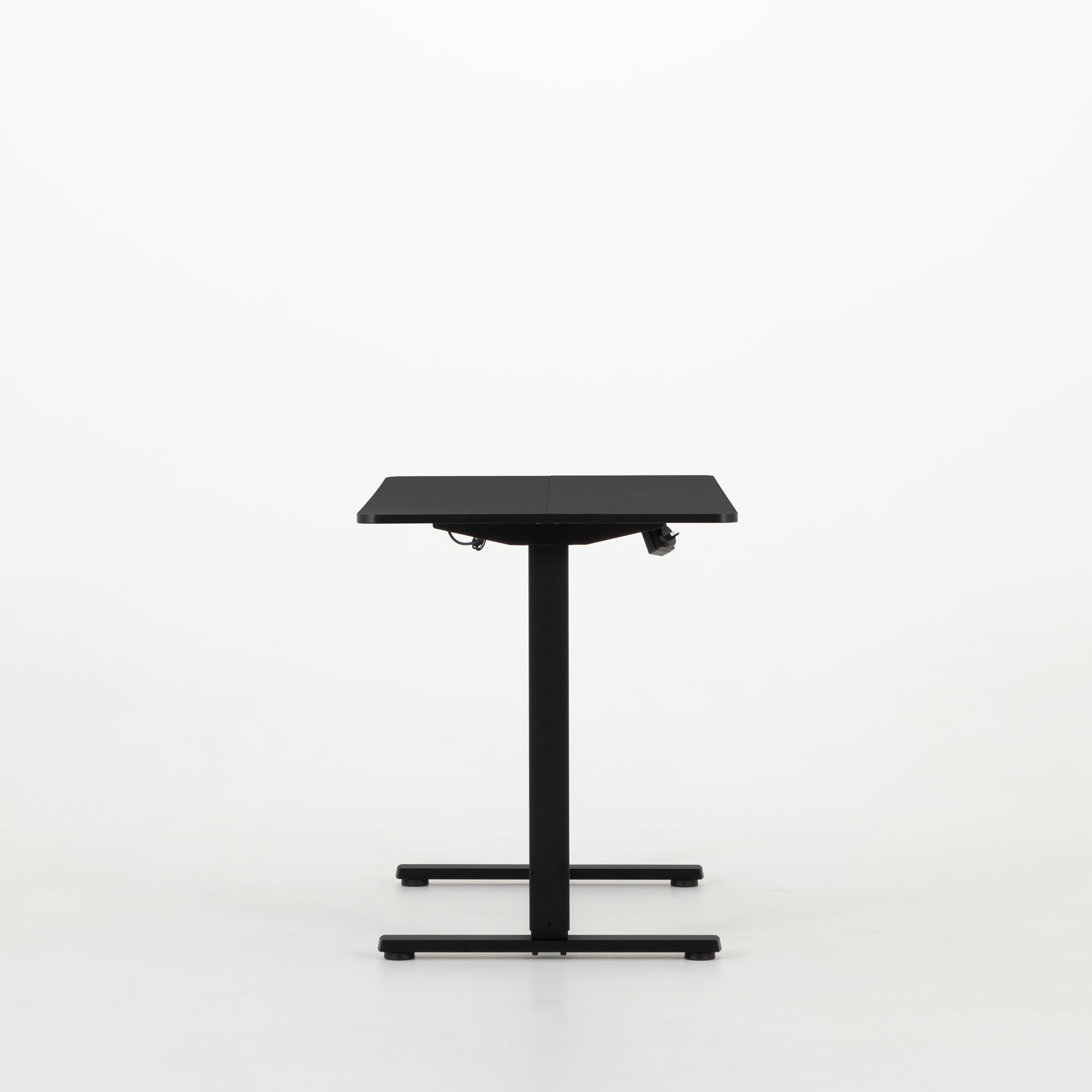 Linear Single Motor Electric Height Adjustable Desk, Black