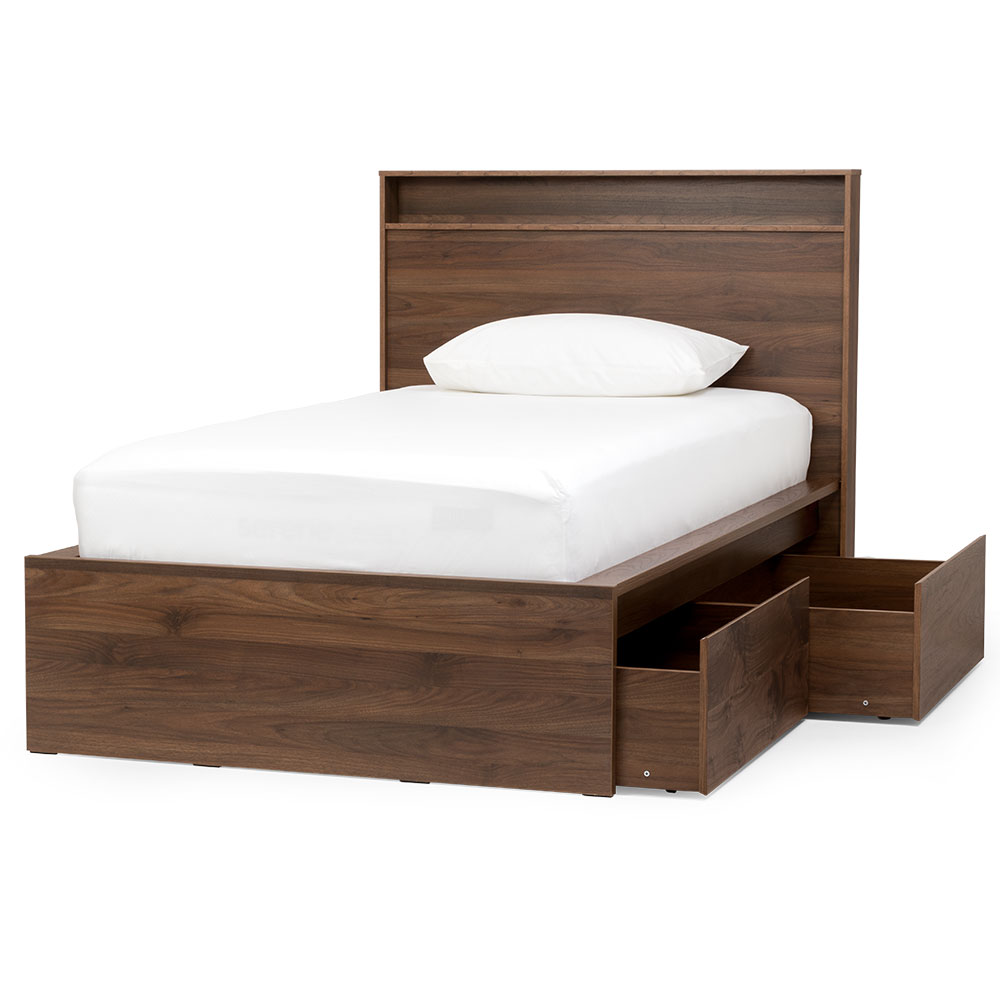 Skov Under Bed Storage, Teak Finish