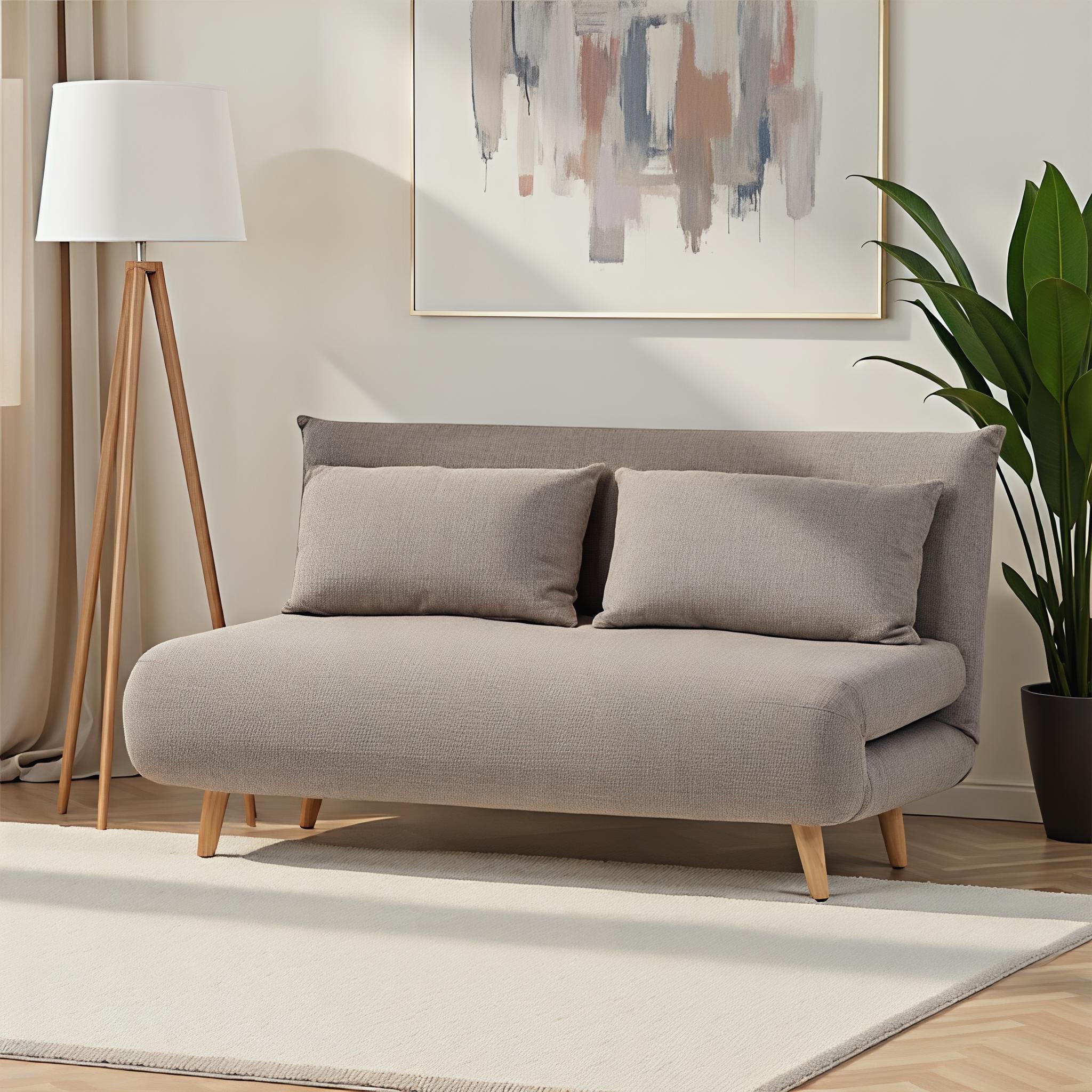 Max 2 Seater Sofa Bed, Grey