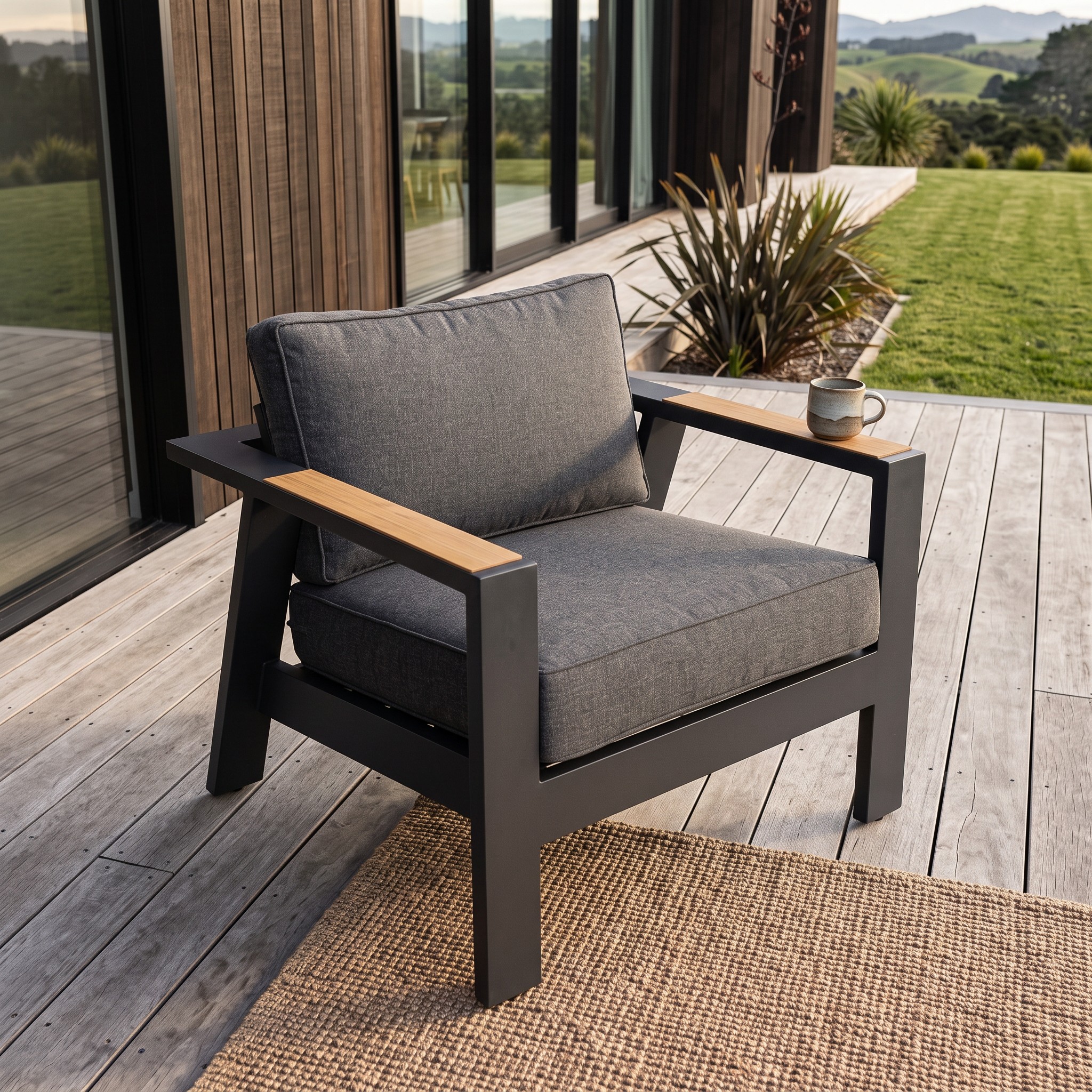 Palamea Outdoor One Seater, Gunmetal