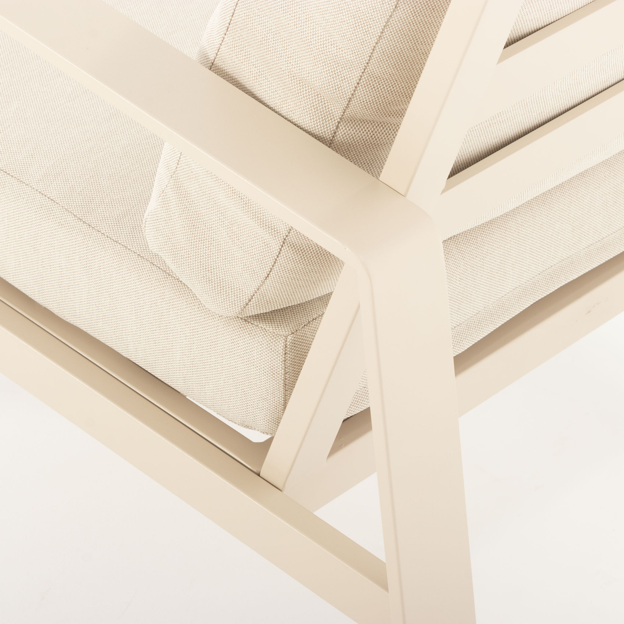Porto 4 Piece Outdoor Lounge Set, Taupe