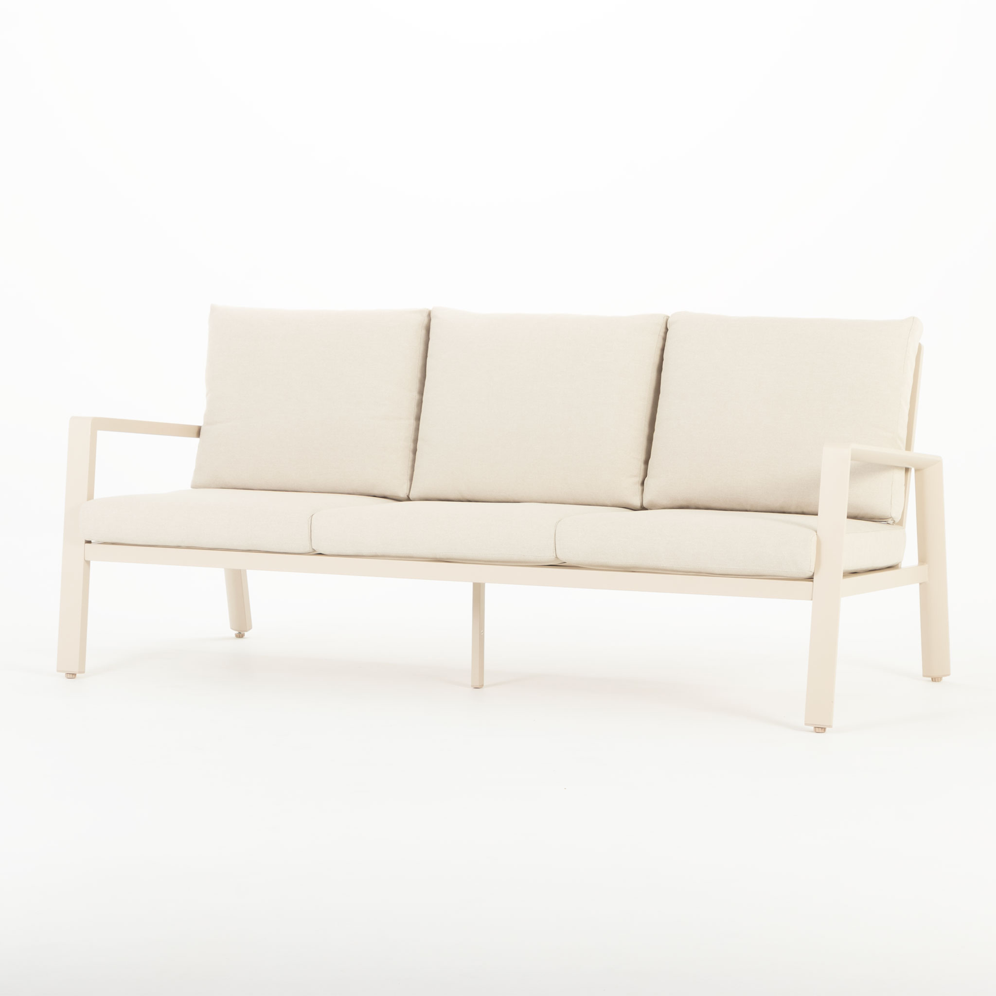 Porto 4 Piece Outdoor Lounge Set, Taupe