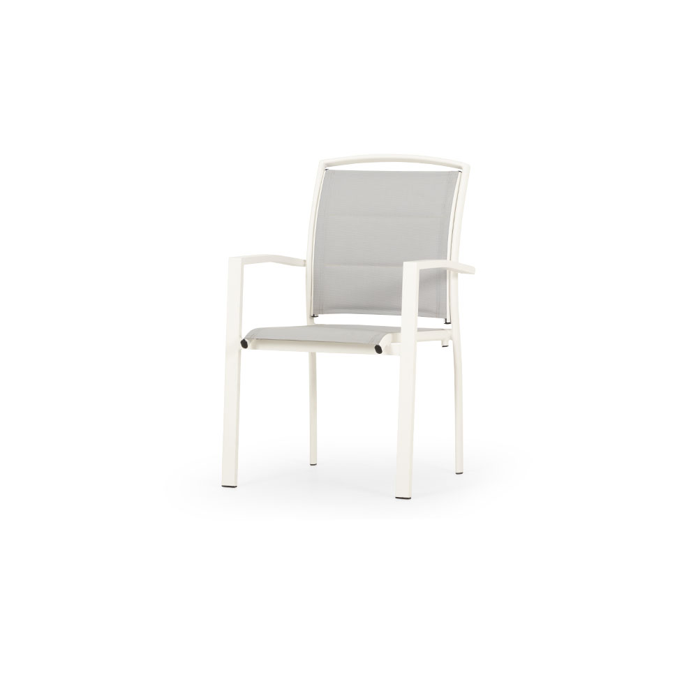 Lisbon Outdoor Dining Chair, White