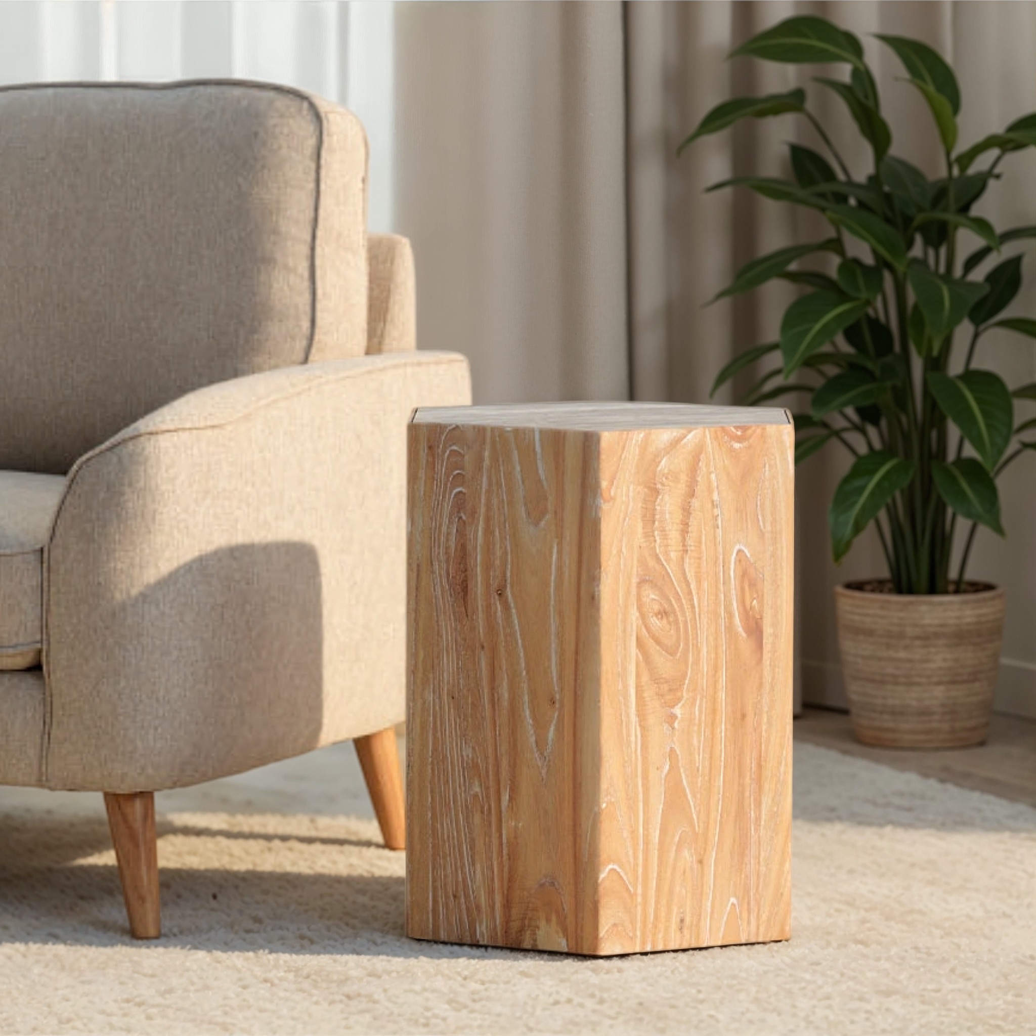 Toro Side Table, Natural