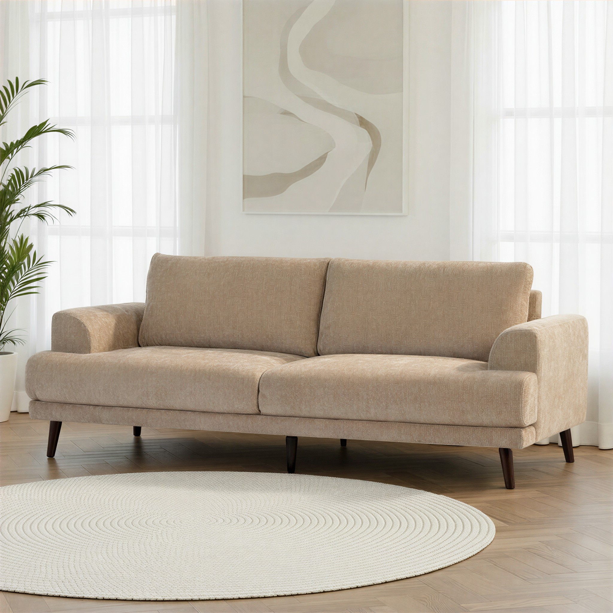 Cooper 3 Seater Sofa, Sand