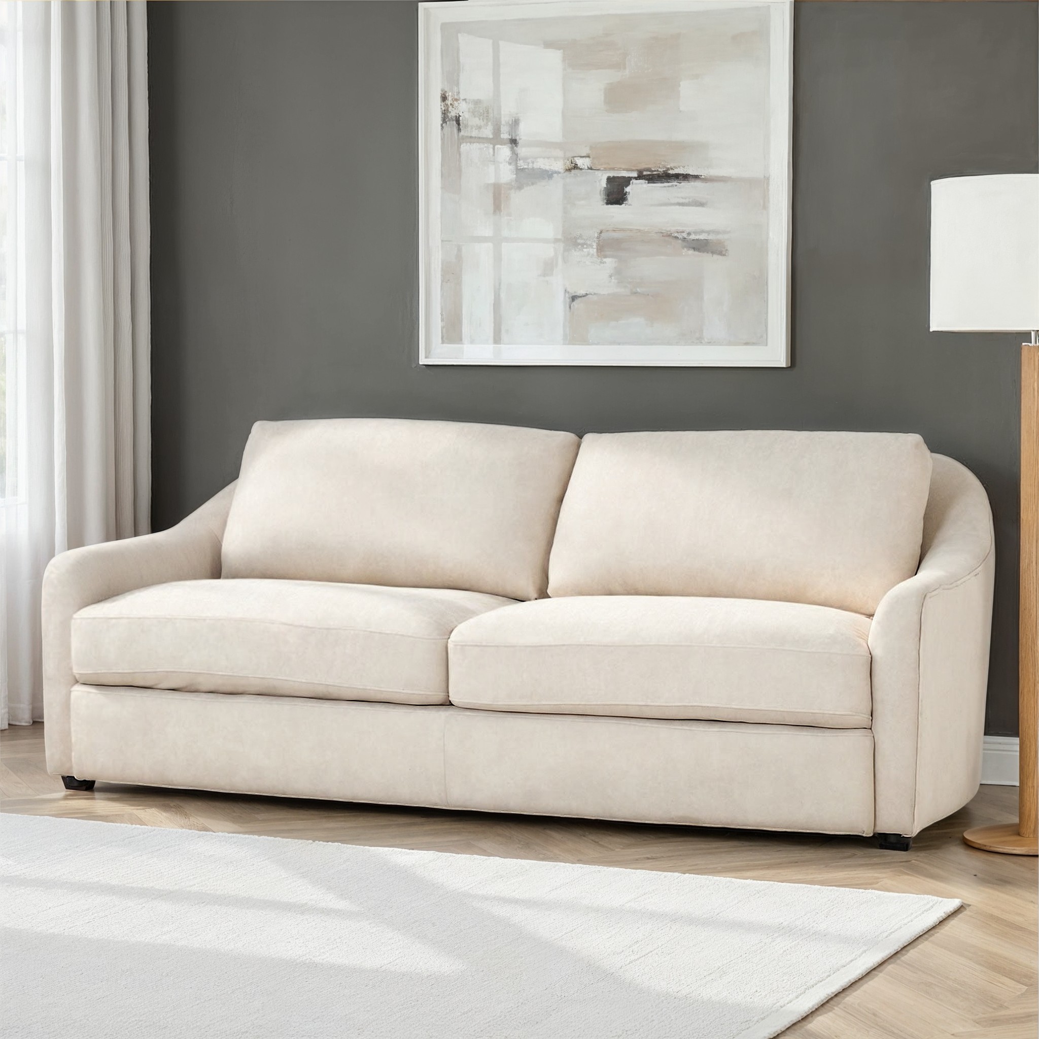 Andie 3 Seater Sofa, Taupe