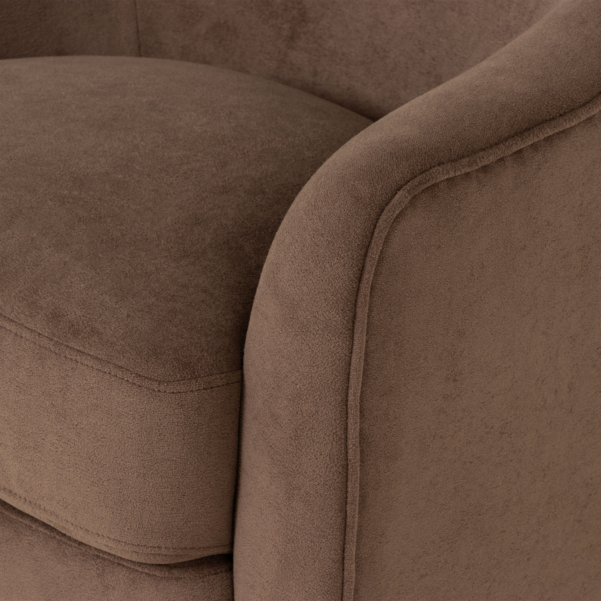 Andie Swivel Chair, Cocoa