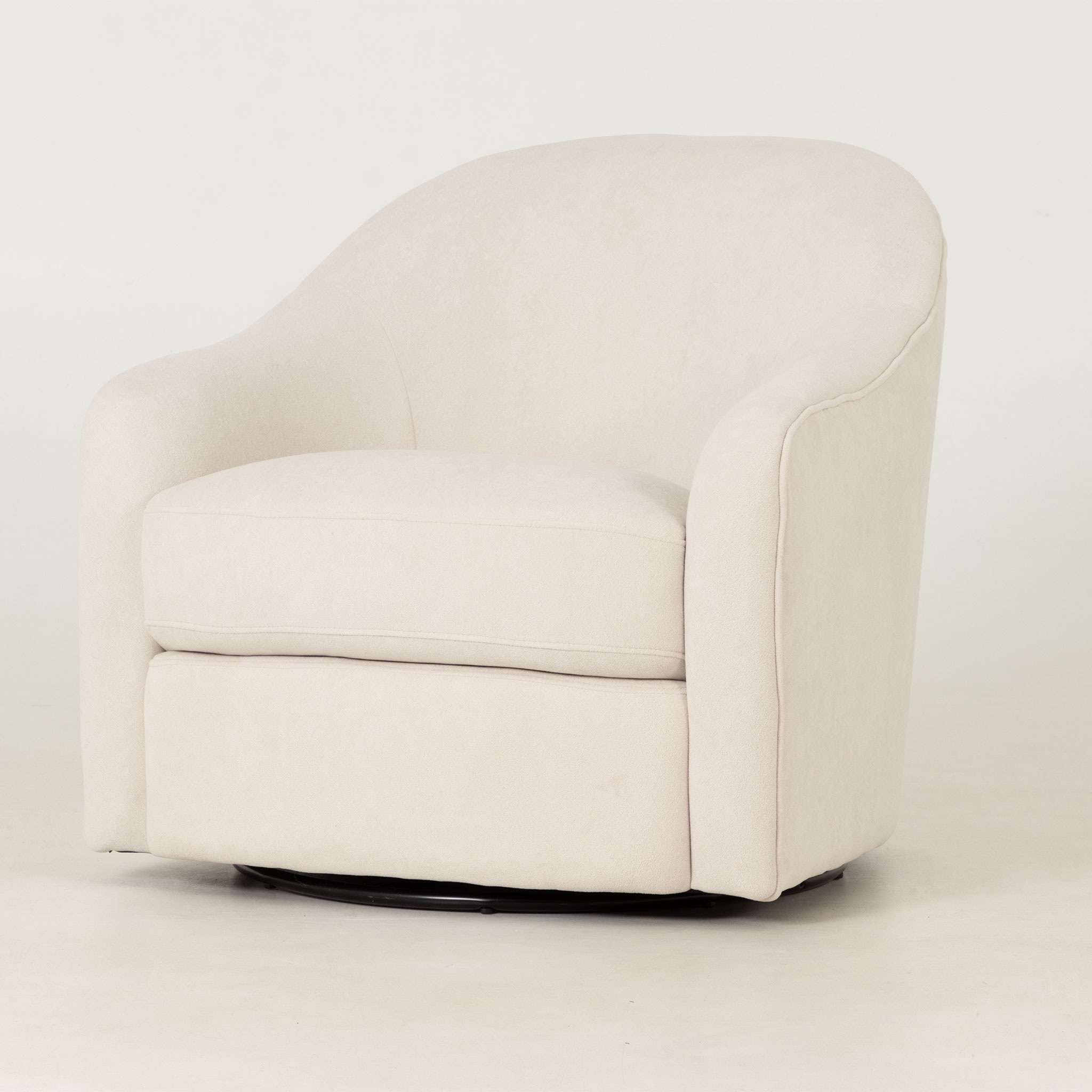 Andie Swivel Chair, Taupe