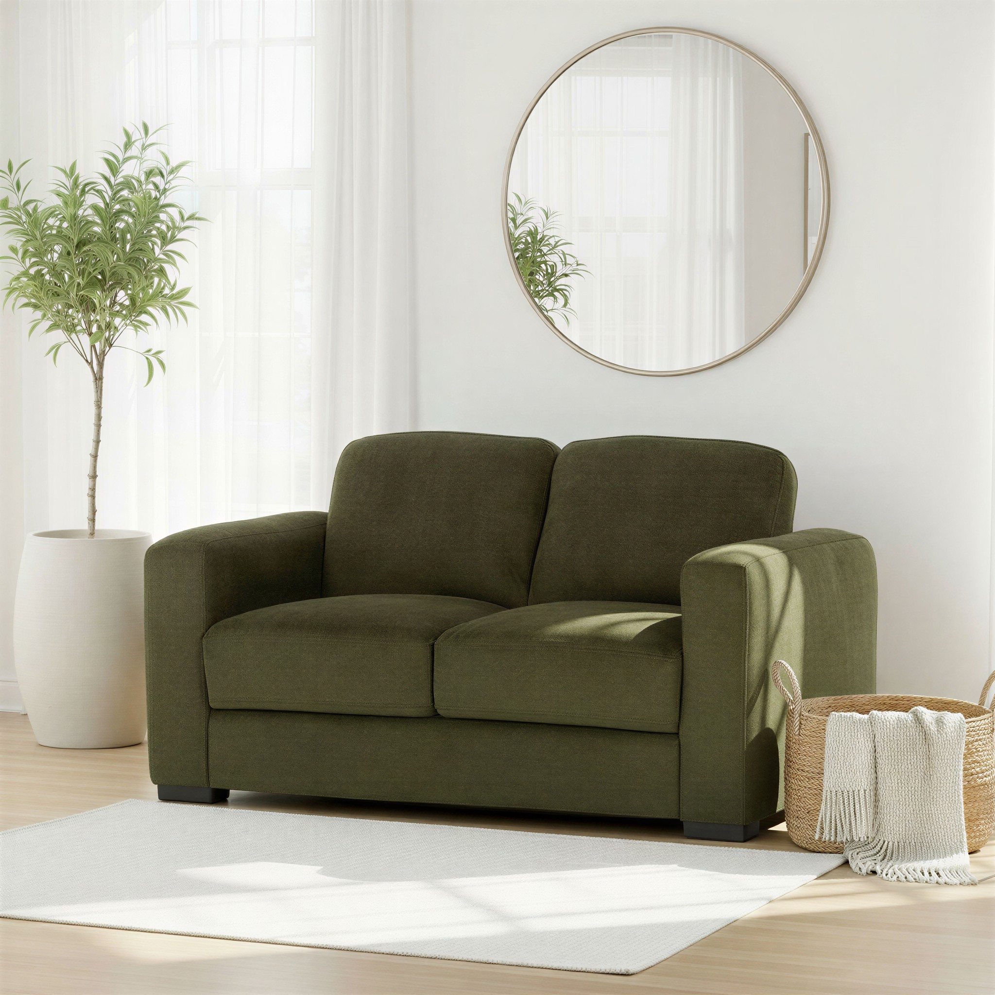 Anderson 2 Seater Sofa, Green