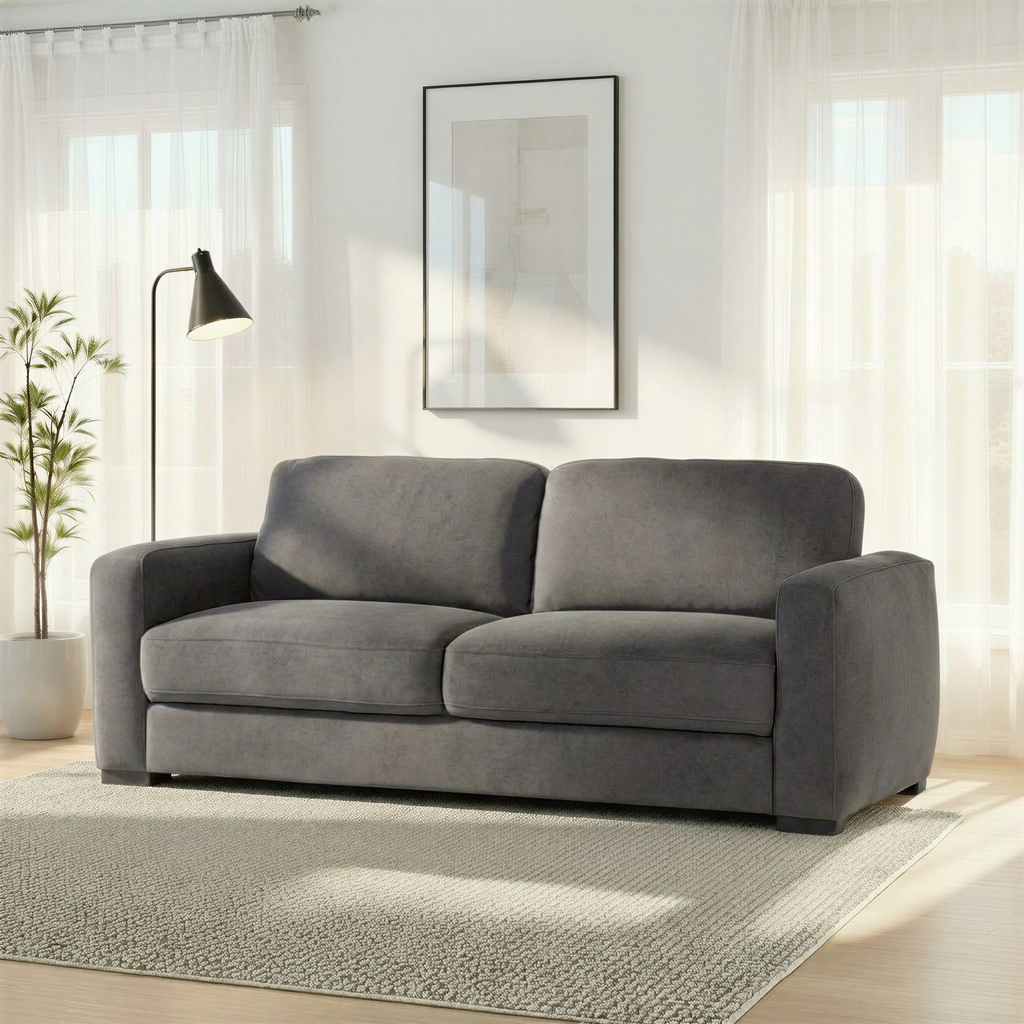 Anderson 3 Seater Sofa, Dark Grey