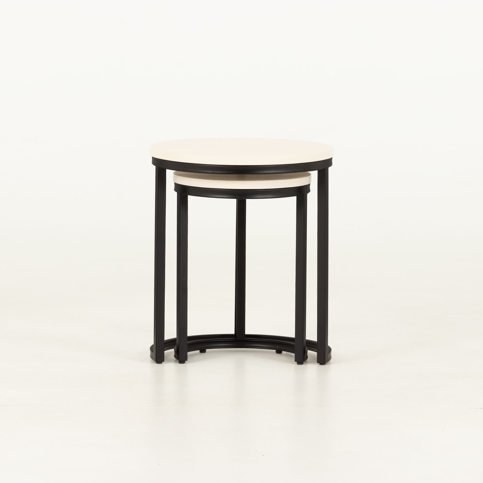 Urban Round Nest of Tables, White