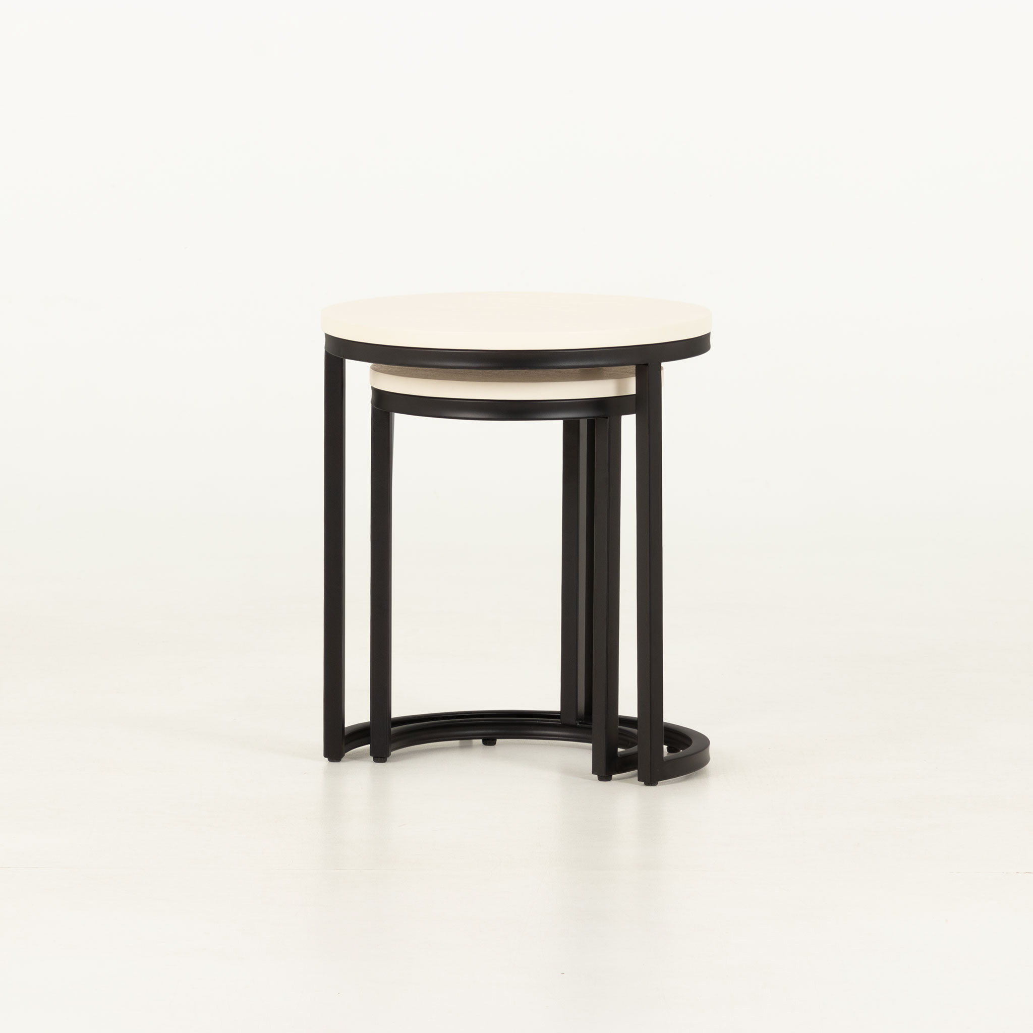 Urban Round Nest of Tables, White