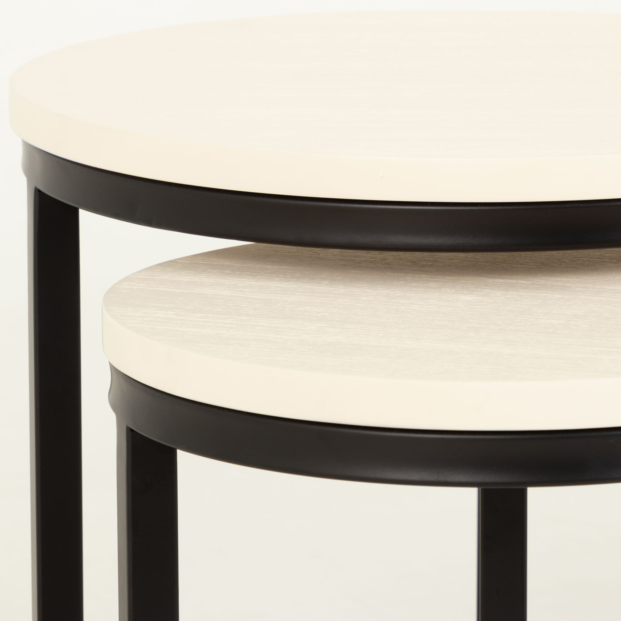 Urban Round Nest of Tables, White