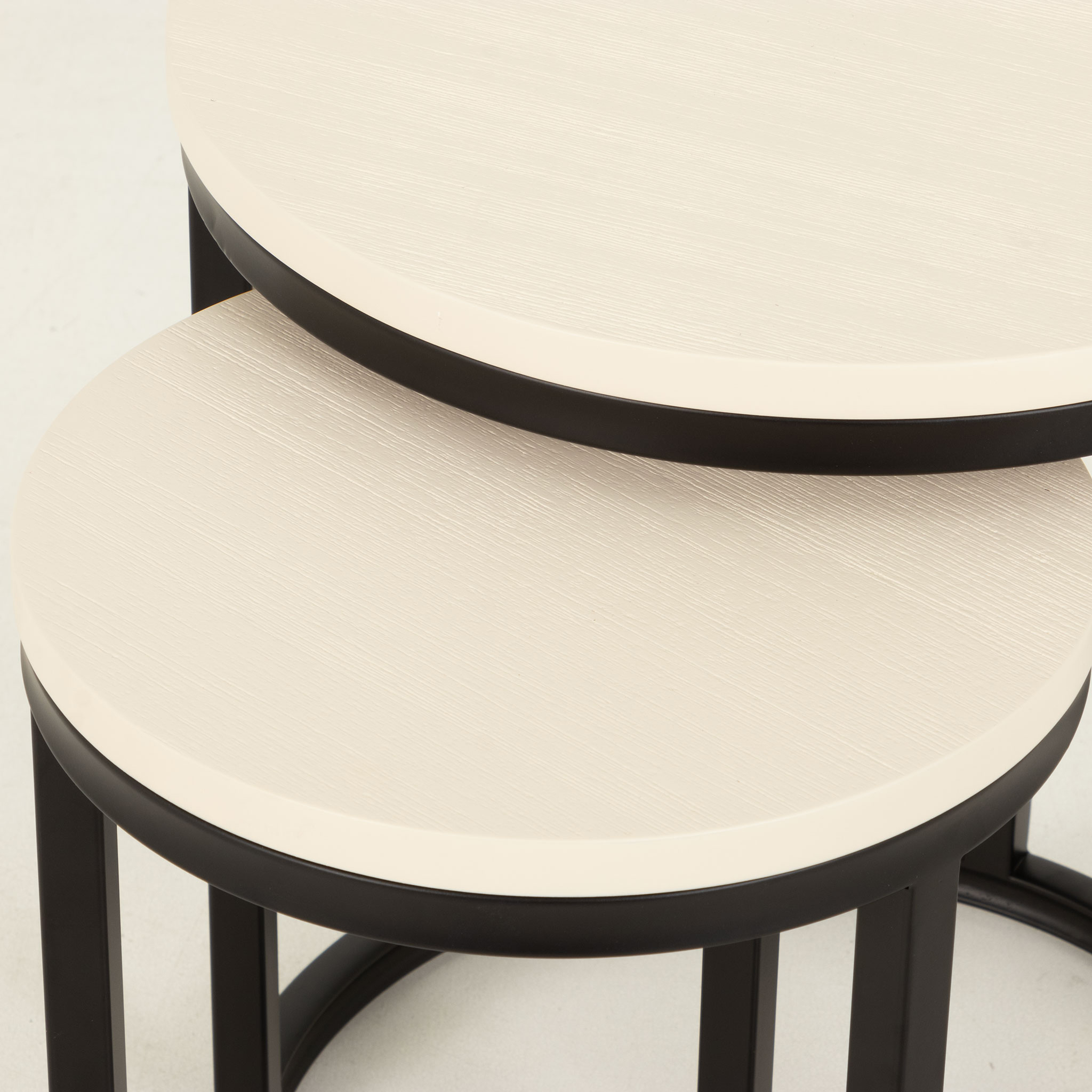 Urban Round Nest of Tables, White