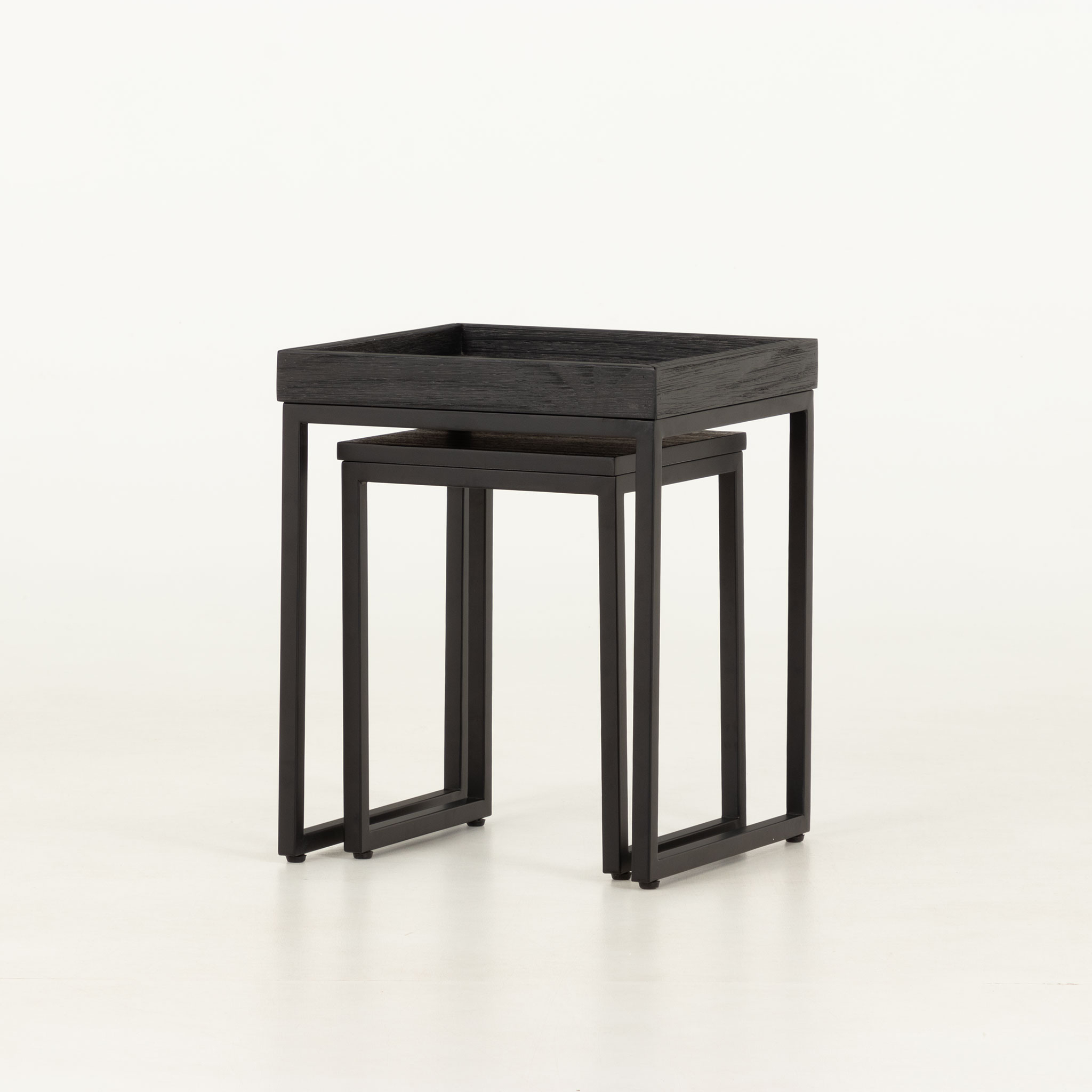 Urban Square Nest of Tables, Black