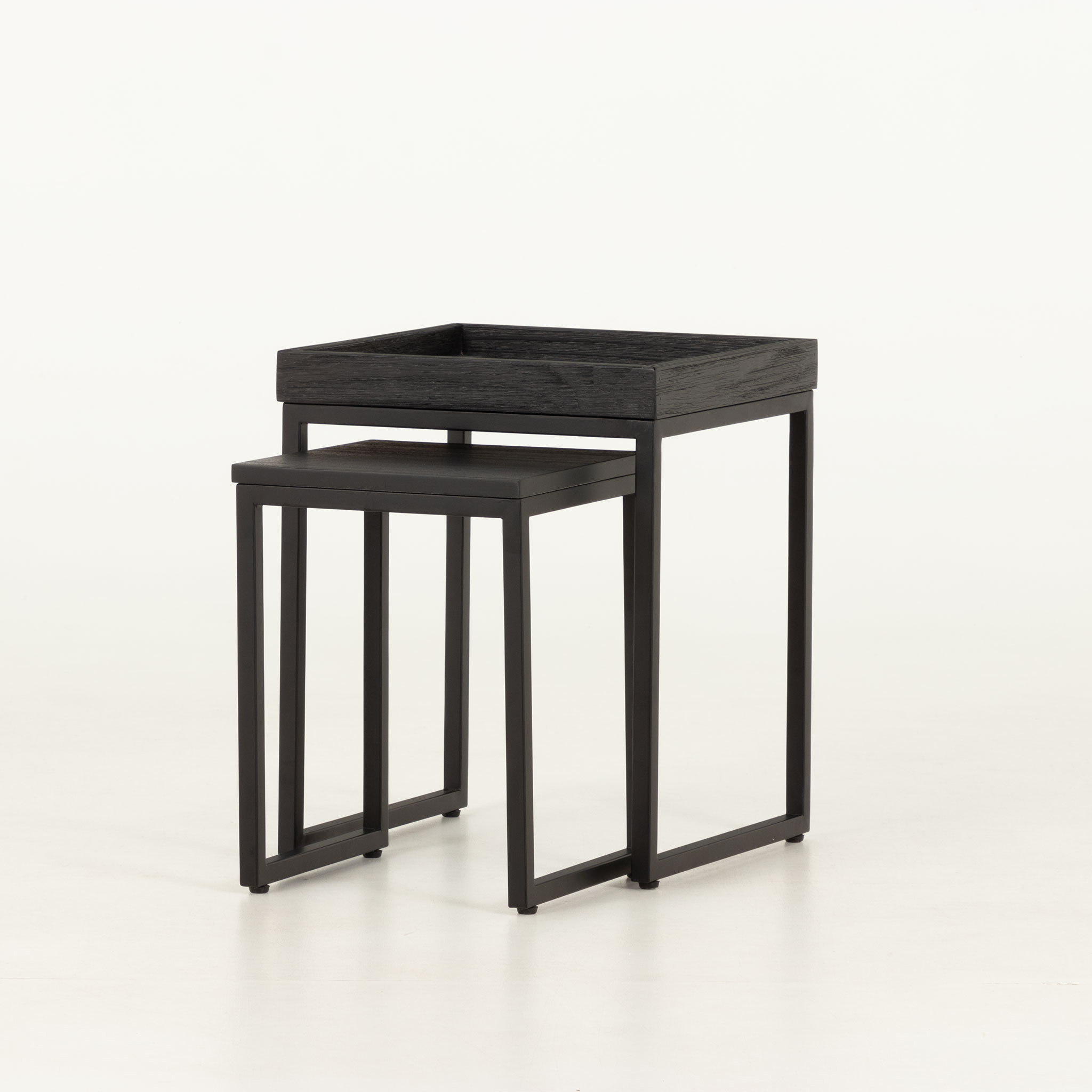 Urban Square Nest of Tables, Black