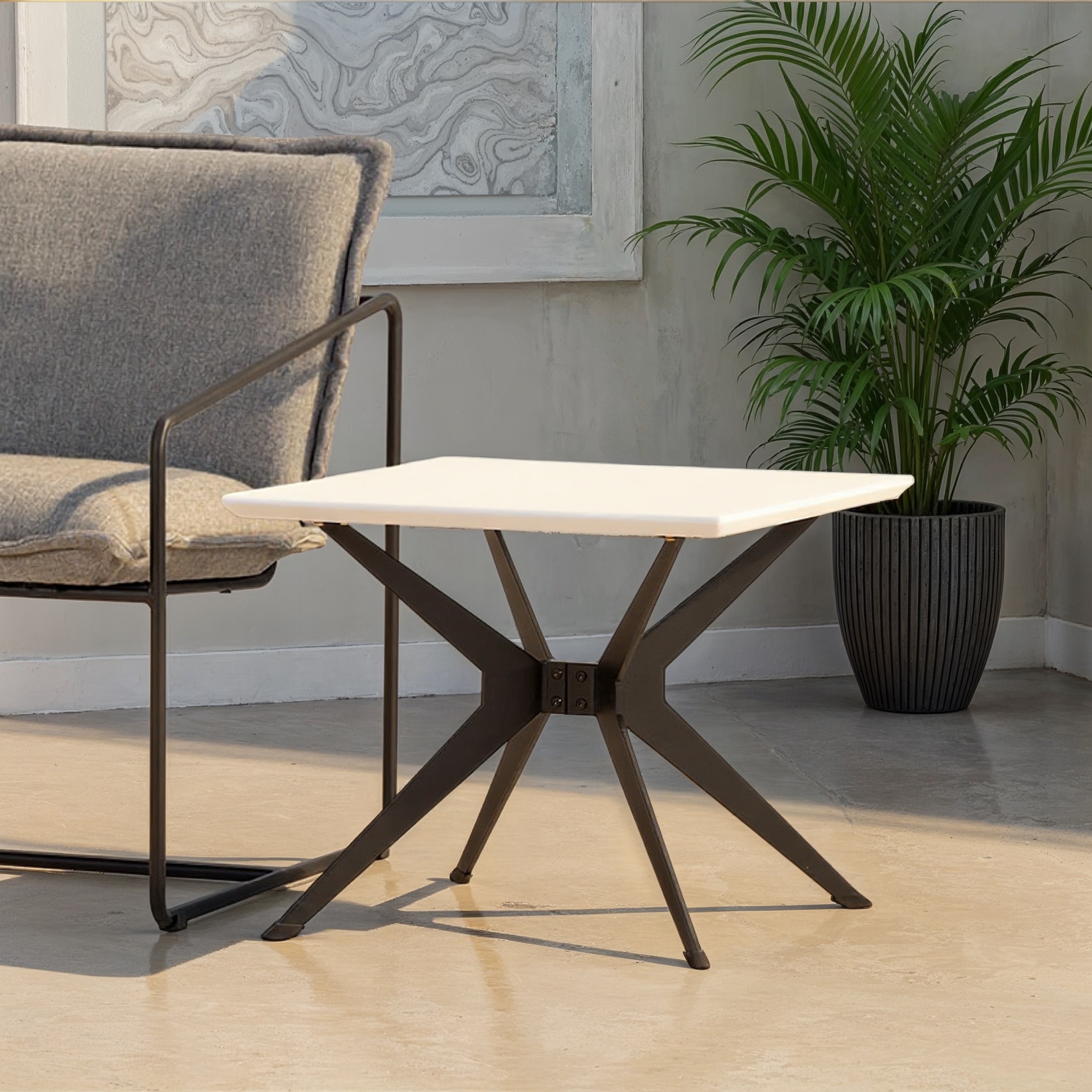 Viva Side Table, White