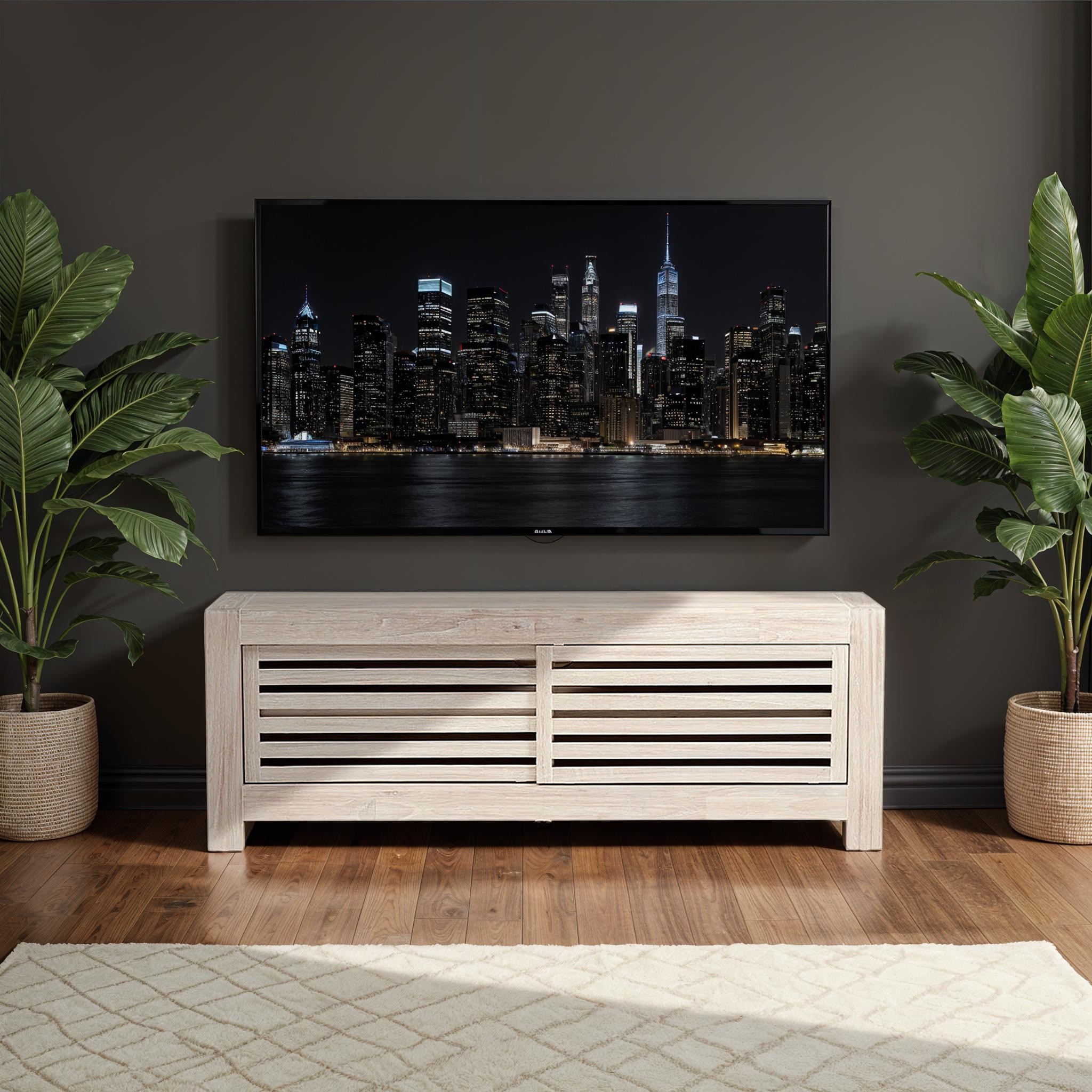 Haven Entertainment Unit - W152, White