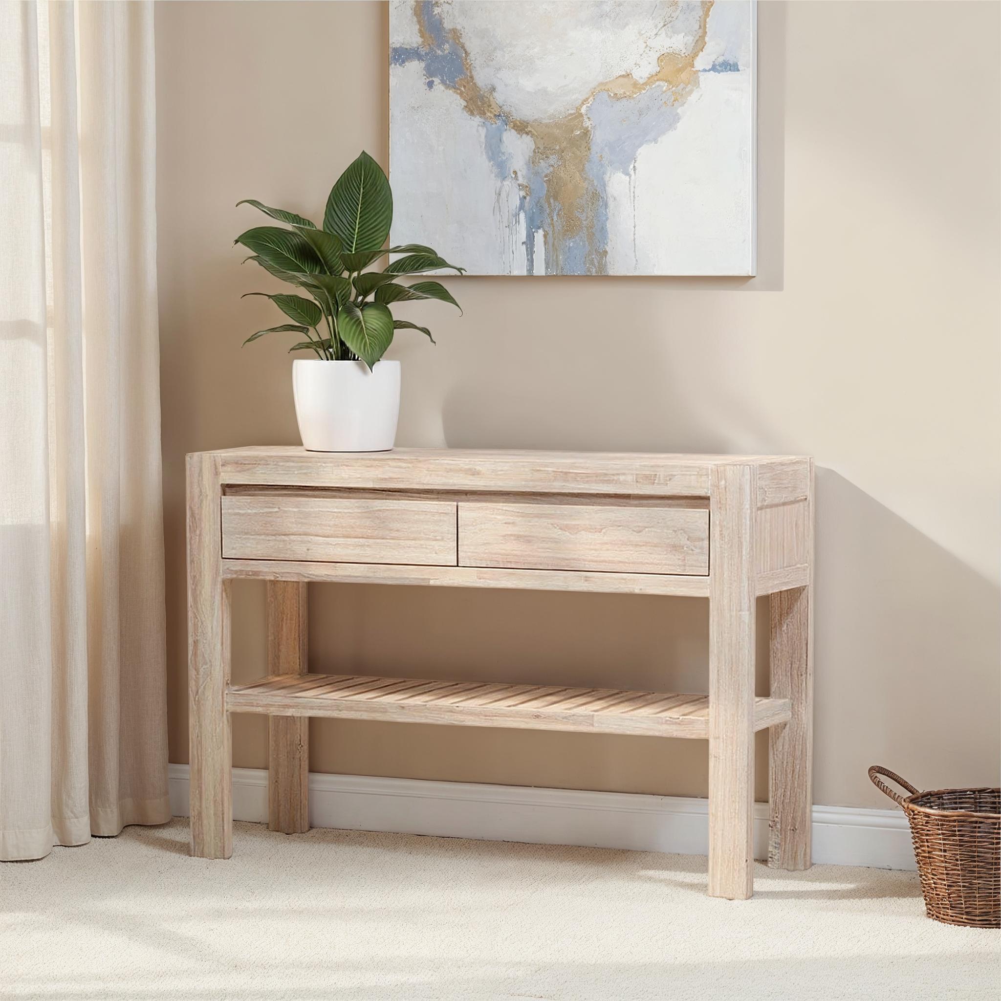 Haven Console Table, White