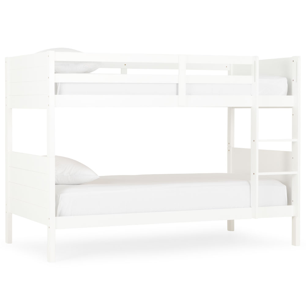 Casey Single/Single Bunk Bed Frame, White