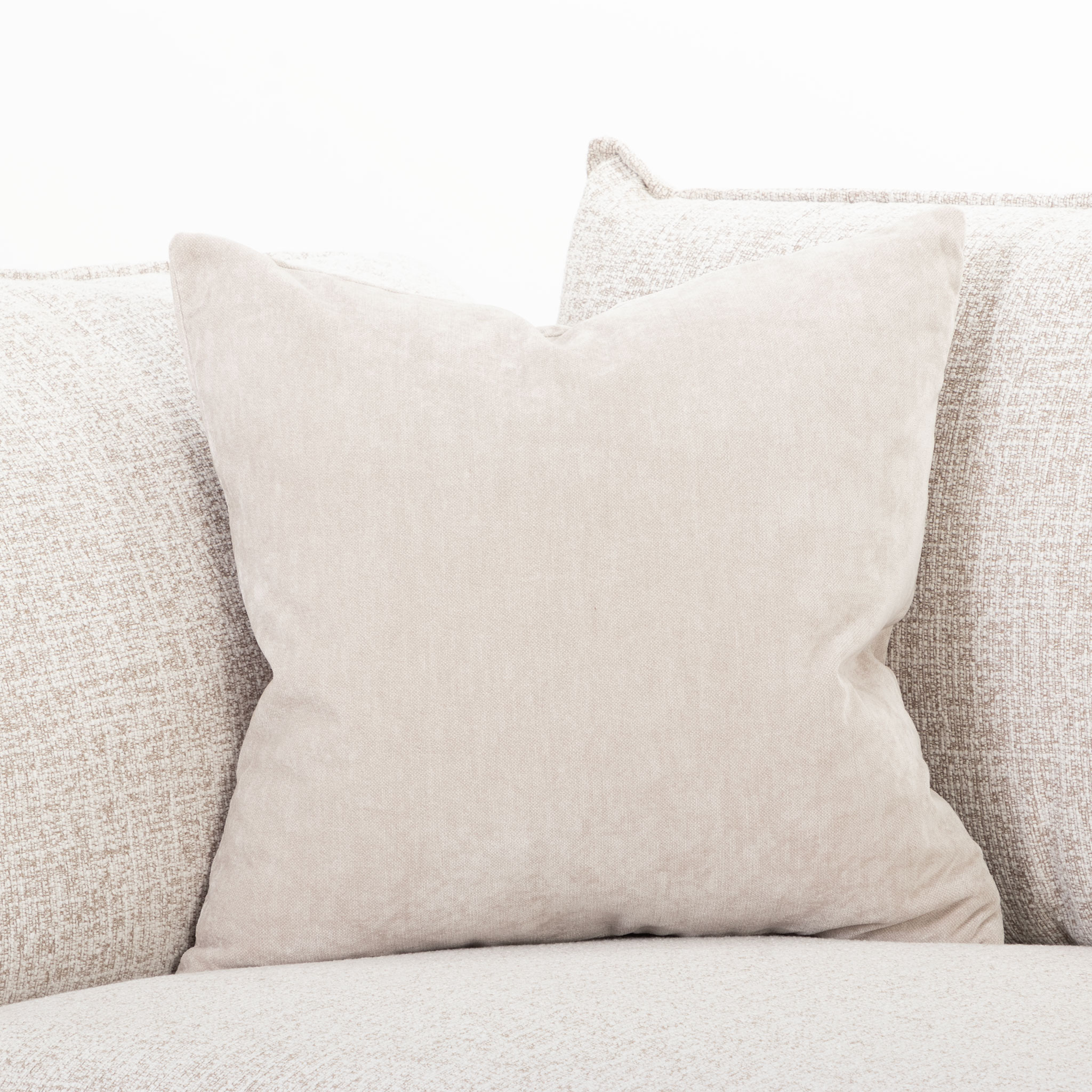 Cushion Canna - Feather Inner, Light Grey