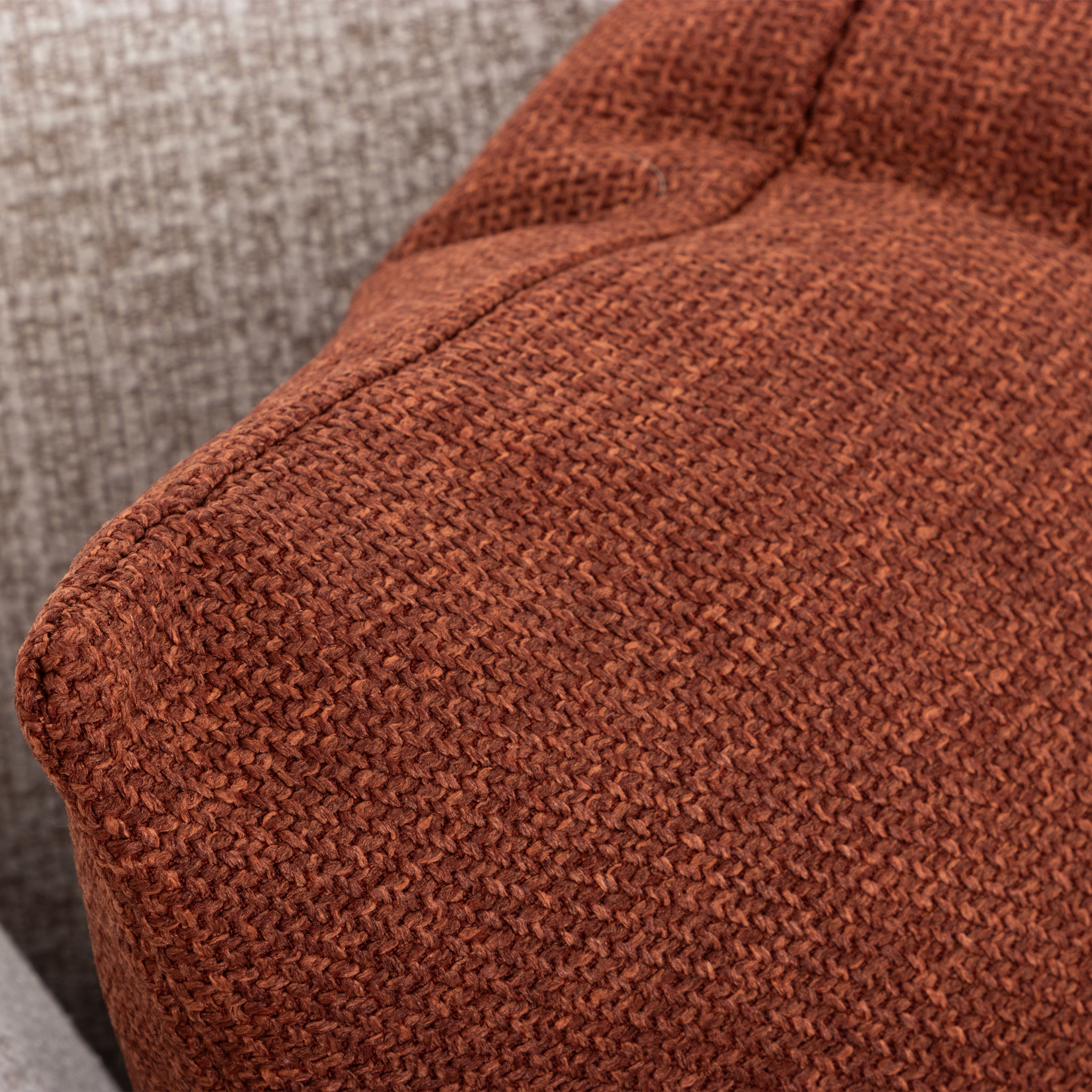 Cushion Fjord - Feather Inner, Rust