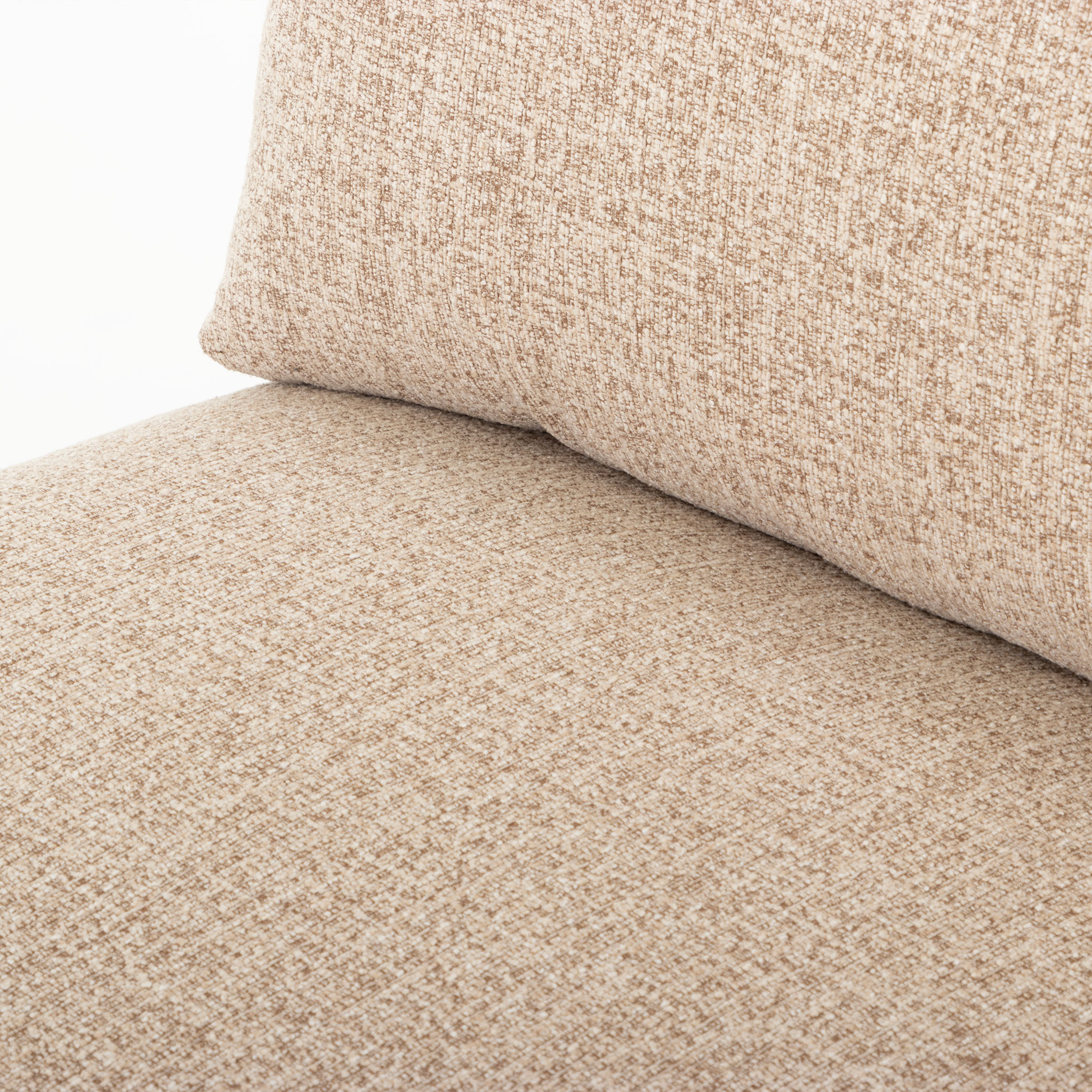 Zoey Modular 1.5 Armless Seater Sofa, Brown