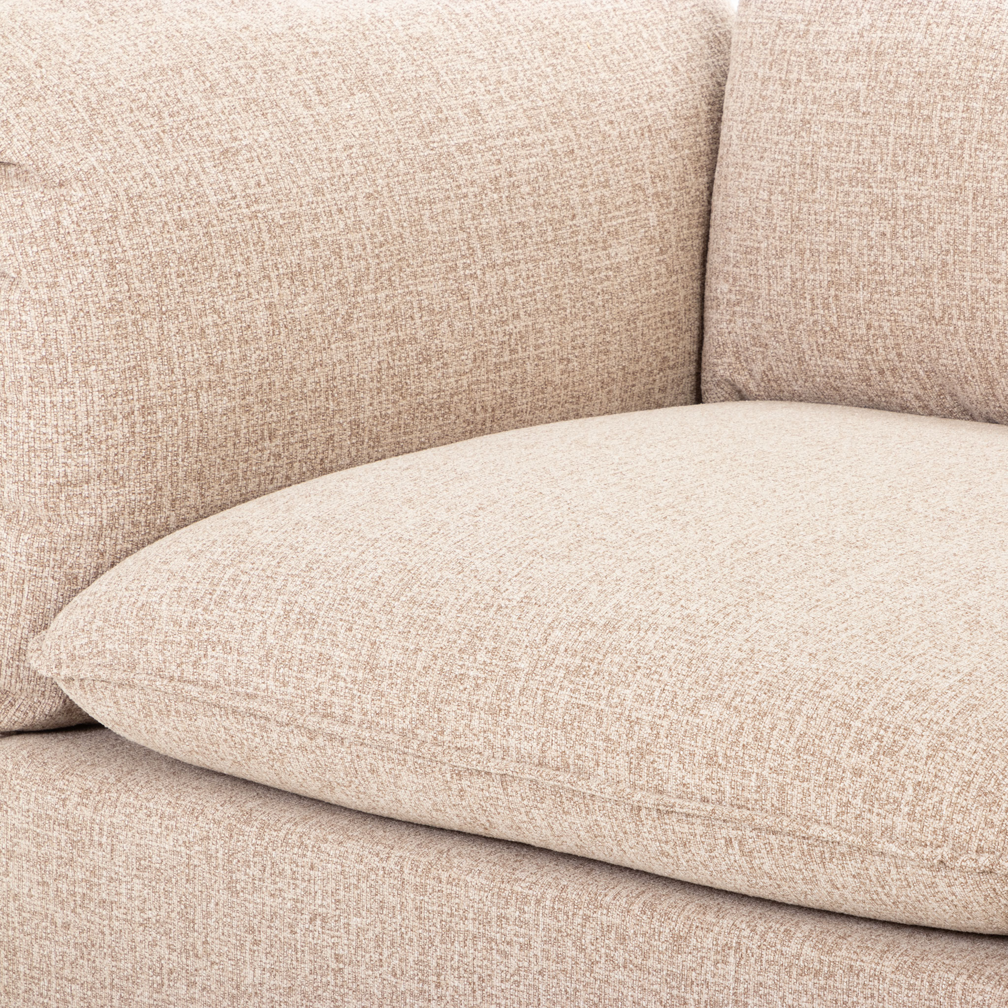 Zoey 3 Seater Sofa, Brown