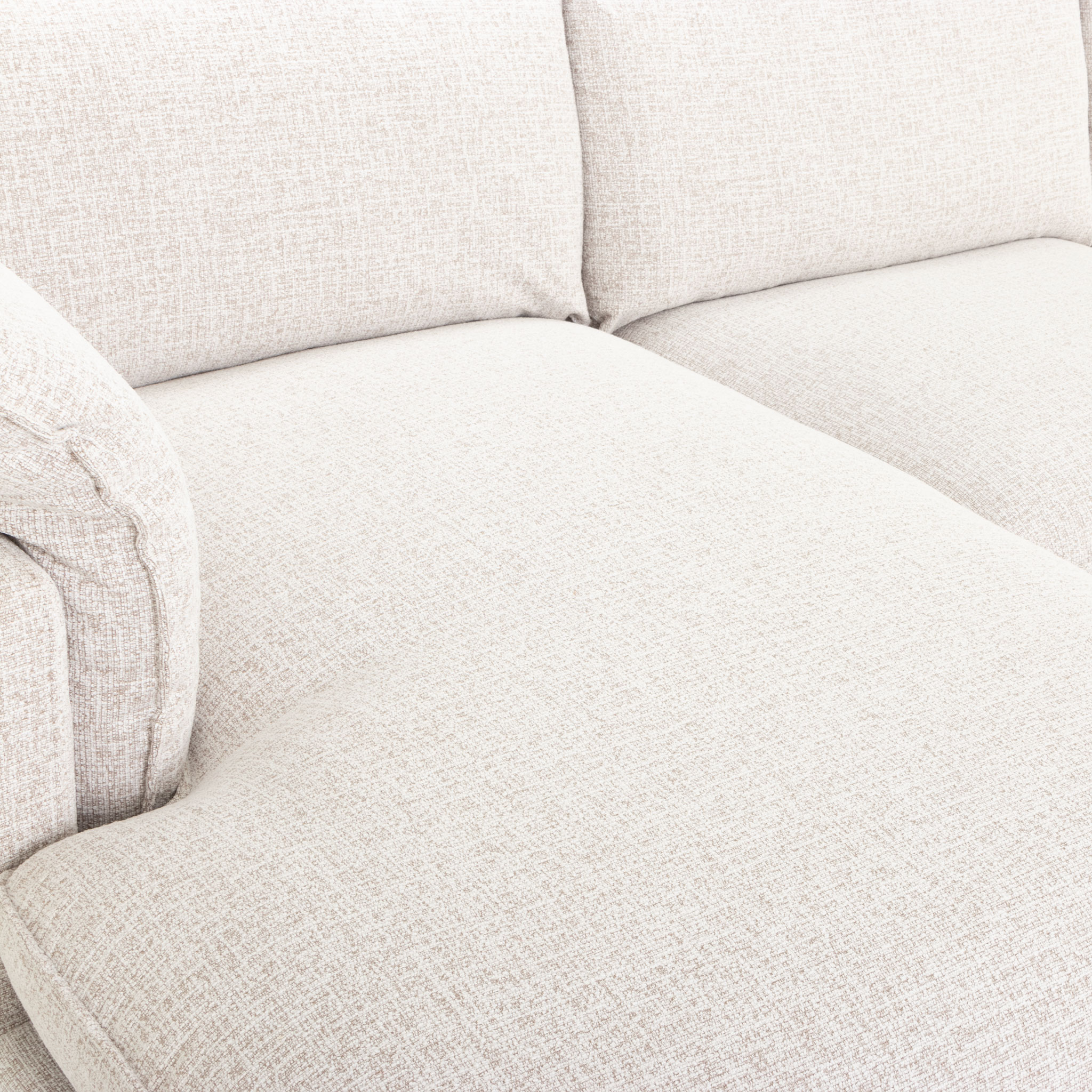 Zoey Left Hand Facing Chaise Sofa, Natural