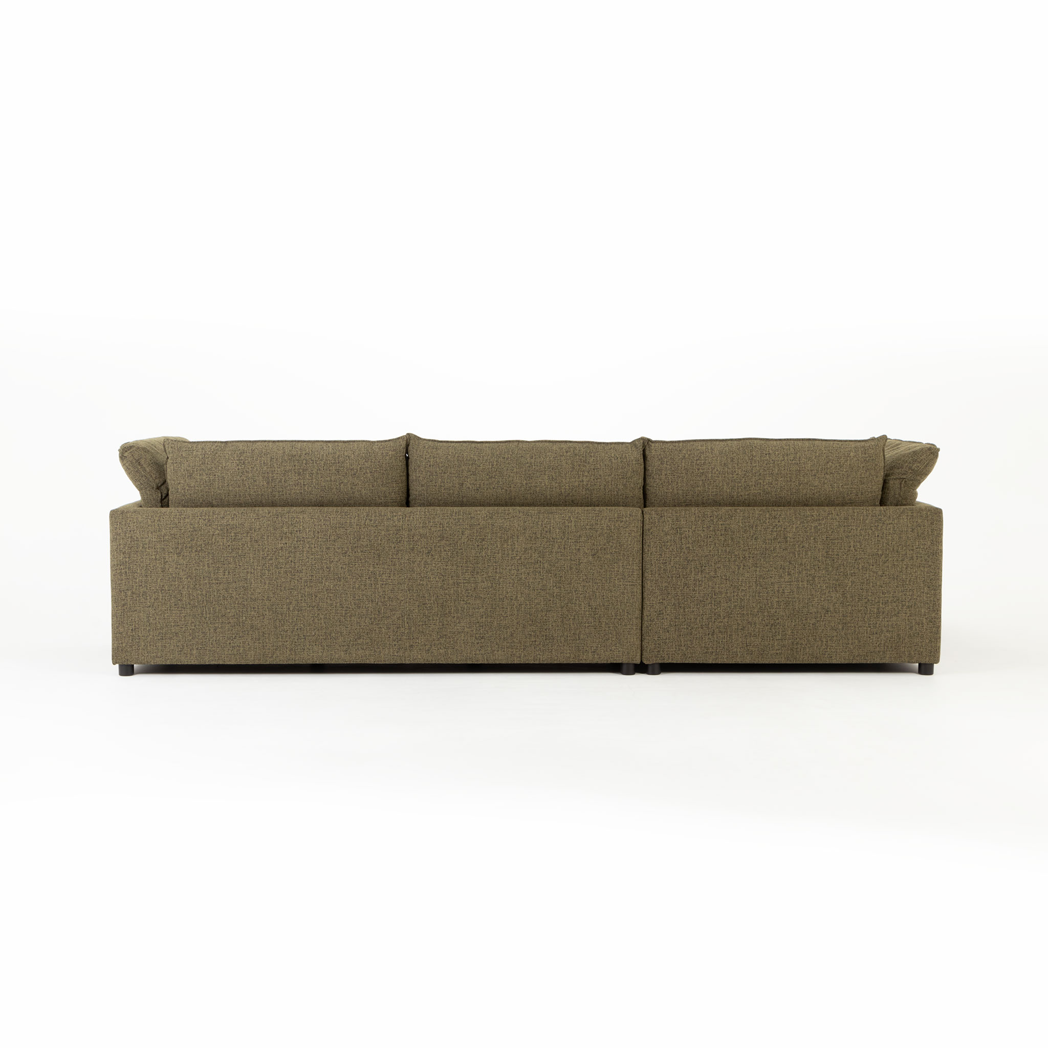 Zoey Left Hand Facing Chaise Sofa, Green