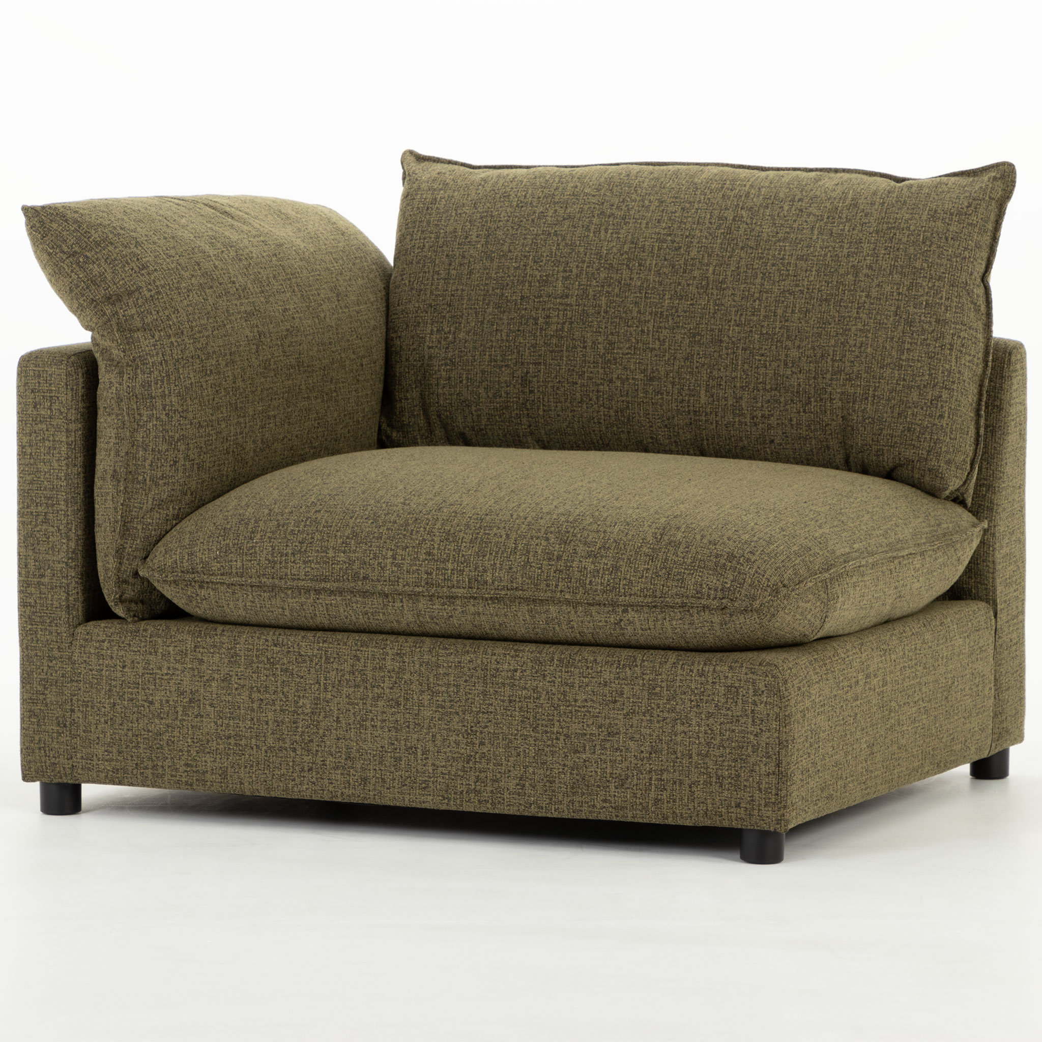Zoey Modular 1.5 Seater Left Hand Facing Sofa, Green