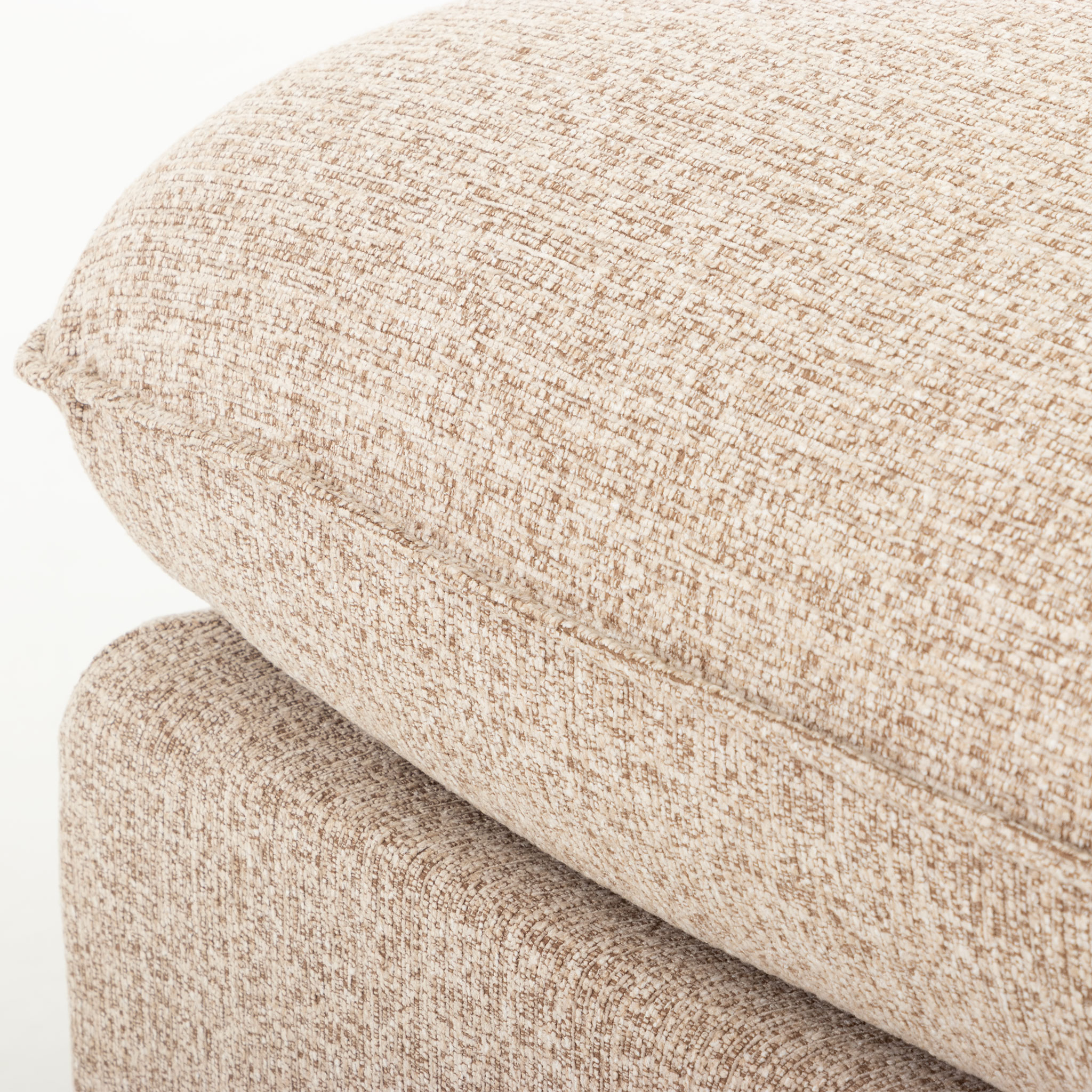 Zoey Modular Ottoman, Brown