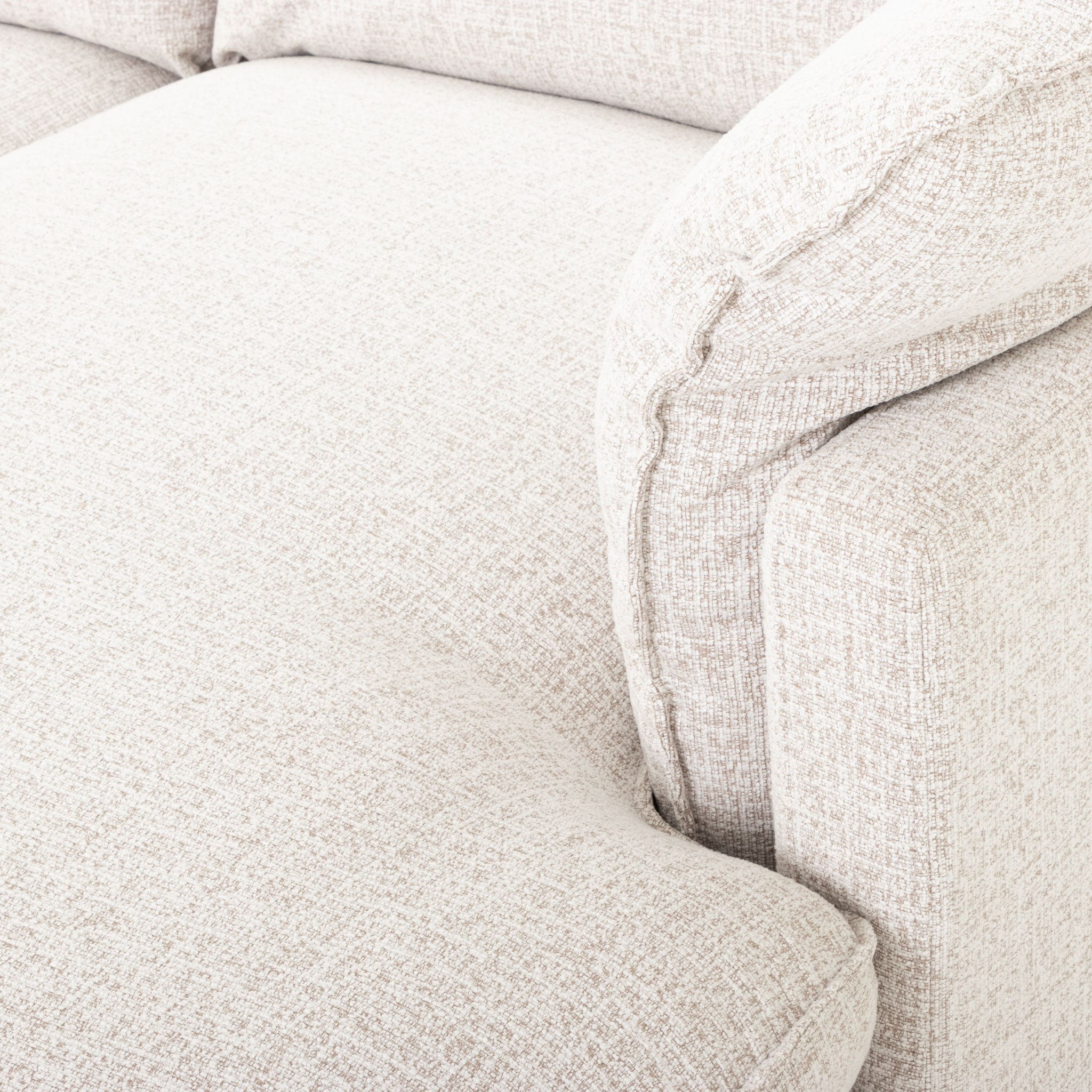 Zoey Right Hand Facing Chaise Sofa, Natural