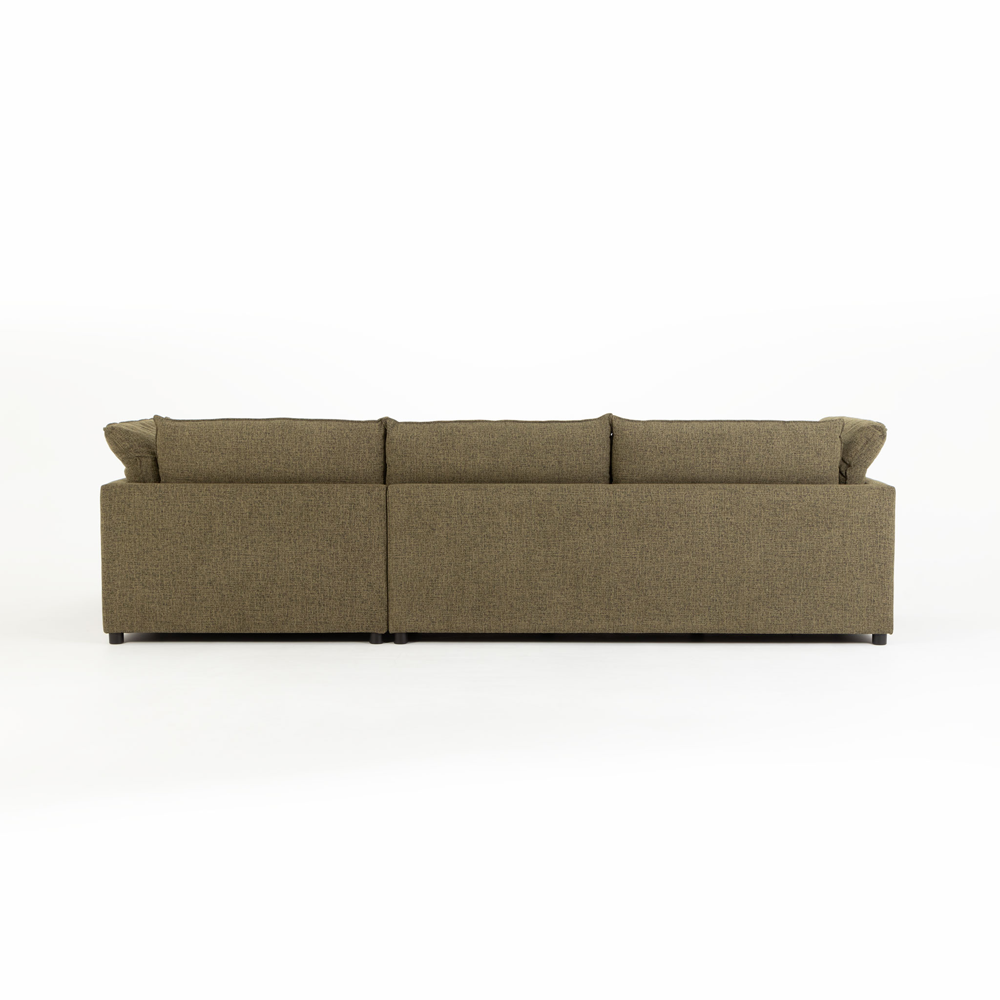 Zoey Right Hand Facing Chaise Sofa, Green