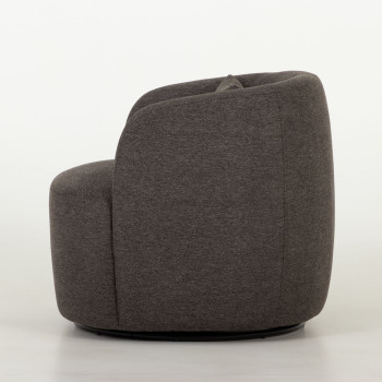 Karla Swivel Chair, Charcoal