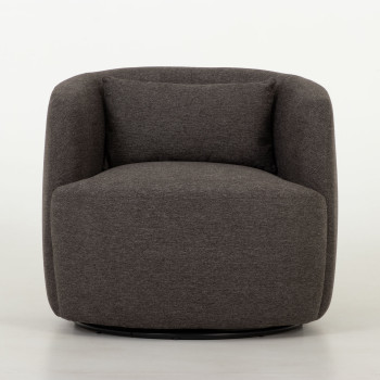 Karla Swivel Chair, Charcoal