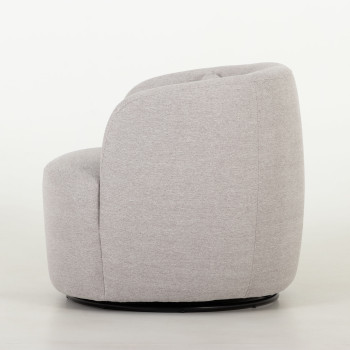 Karla Swivel Chair, Light Grey