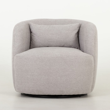 Karla Swivel Chair, Light Grey