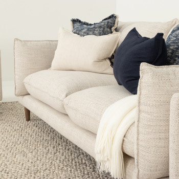 Alina 2 Seater Sofa, Ivory