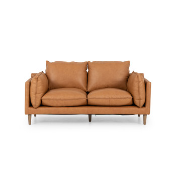 Alina 2 Seater Leather Sofa, Tan