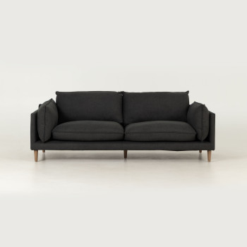 Alina 3 Seater Sofa, Charcoal