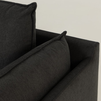 Alina 3 Seater Sofa, Charcoal