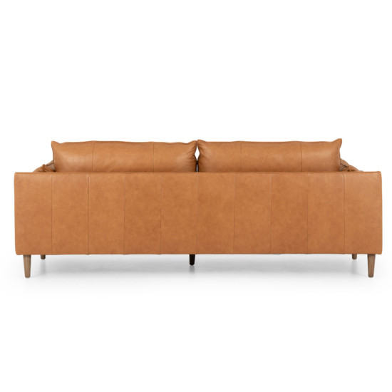 Alina 3 Seater Leather Sofa, Tan