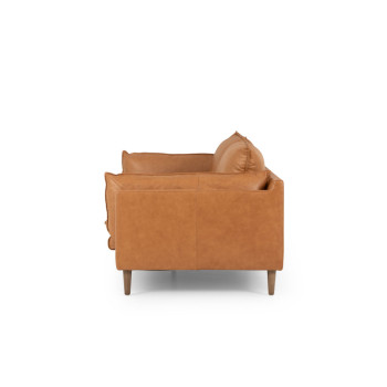 Alina 3 Seater Leather Sofa, Tan