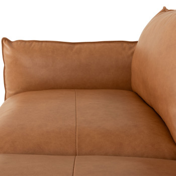 Alina 3 Seater Leather Sofa, Tan