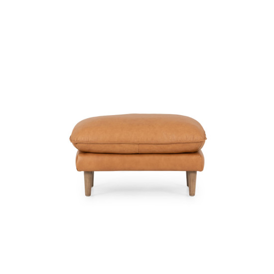 Alina Ottoman Leather, Tan