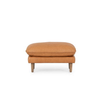 Alina Ottoman Leather, Tan
