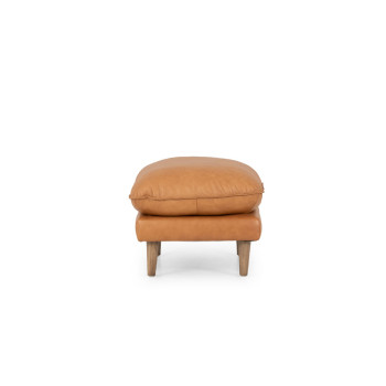 Alina Ottoman Leather, Tan